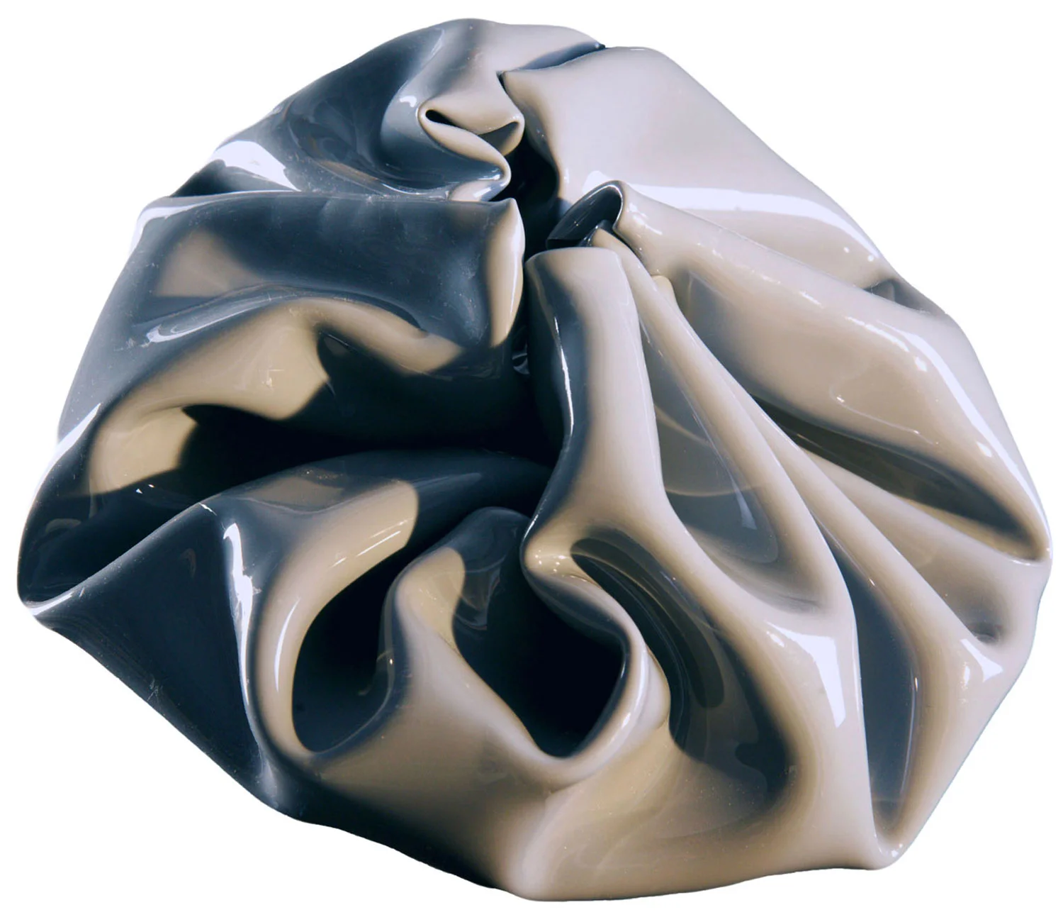   Gray Crumple  2014 Approx. 10" x 10" x 5" Epoxy resin, pure pigments  Sold  