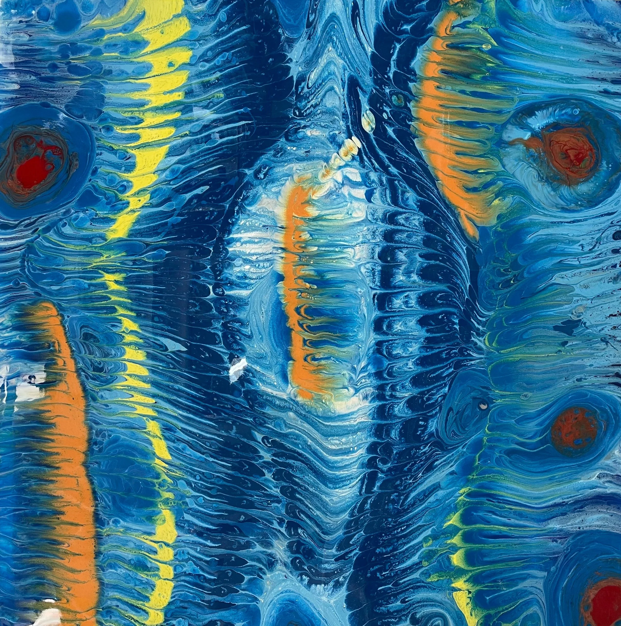   Mermaid , 2021  Epoxy resin, pure pigments  48” x 48”  