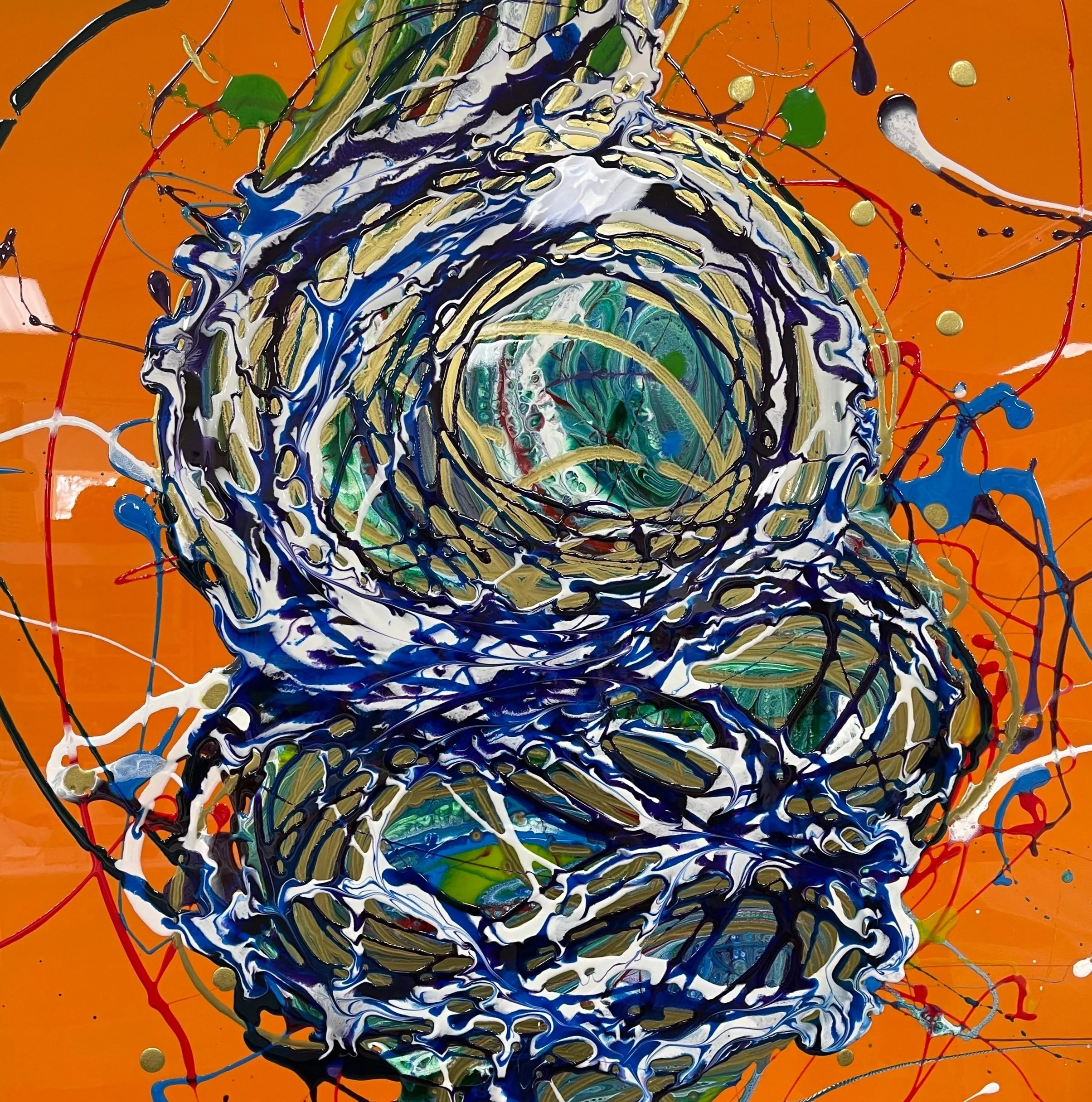   Eight , 2021  Epoxy resin, pure pigments  42” x 42”   SOLD  