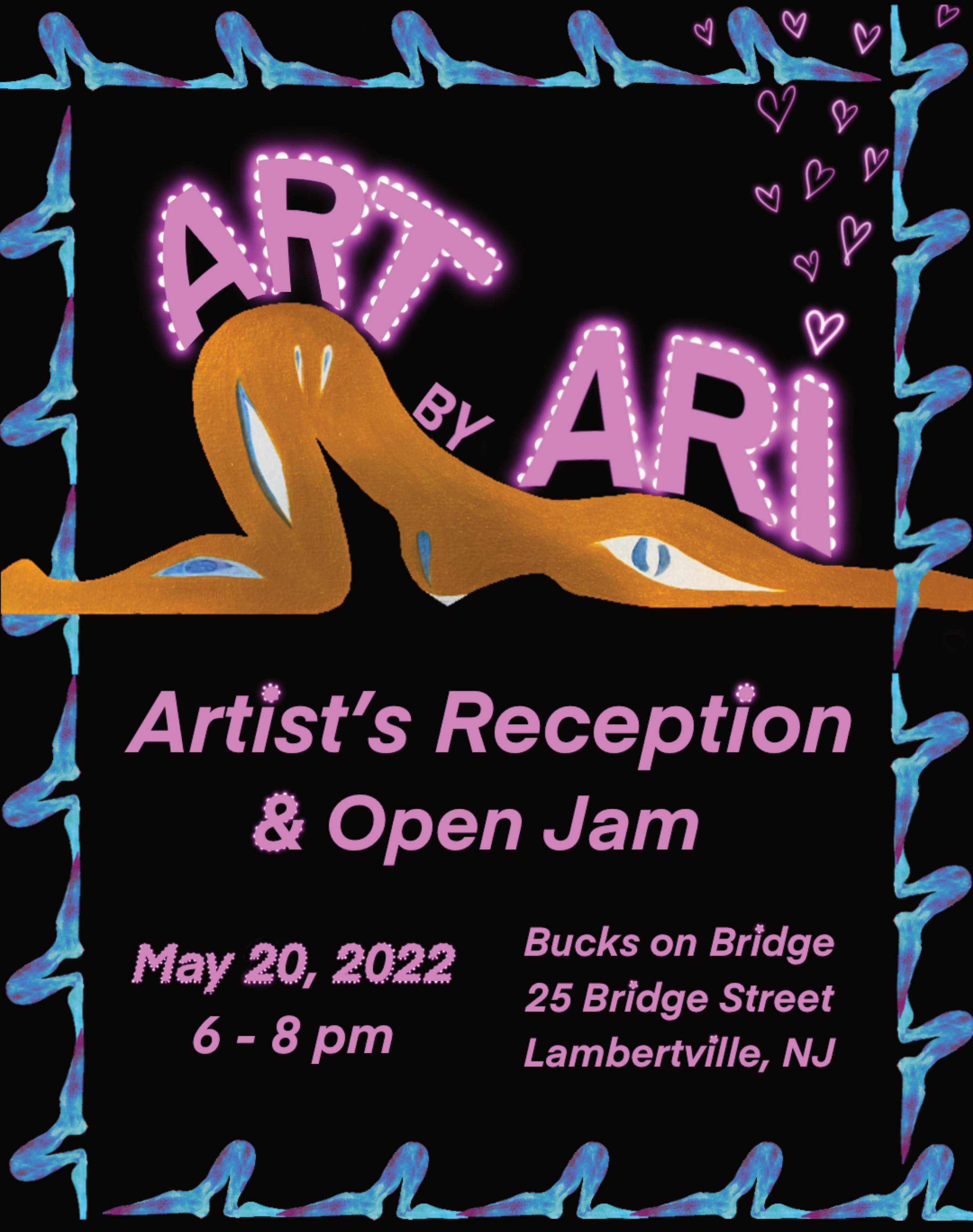 Hand-painted flyer design