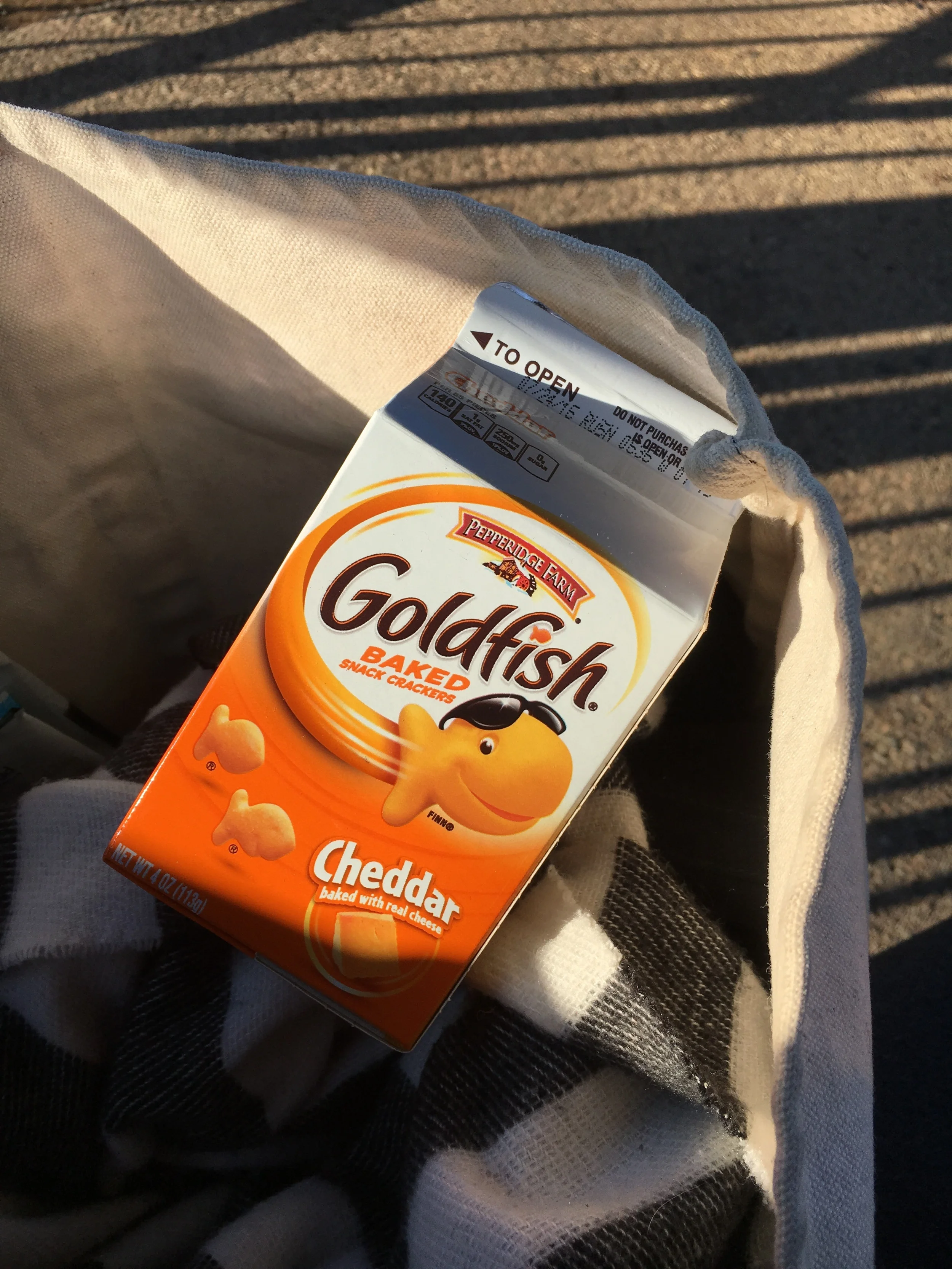 Sometimes the only way to get through rehearsal is with Goldfish 🐟
