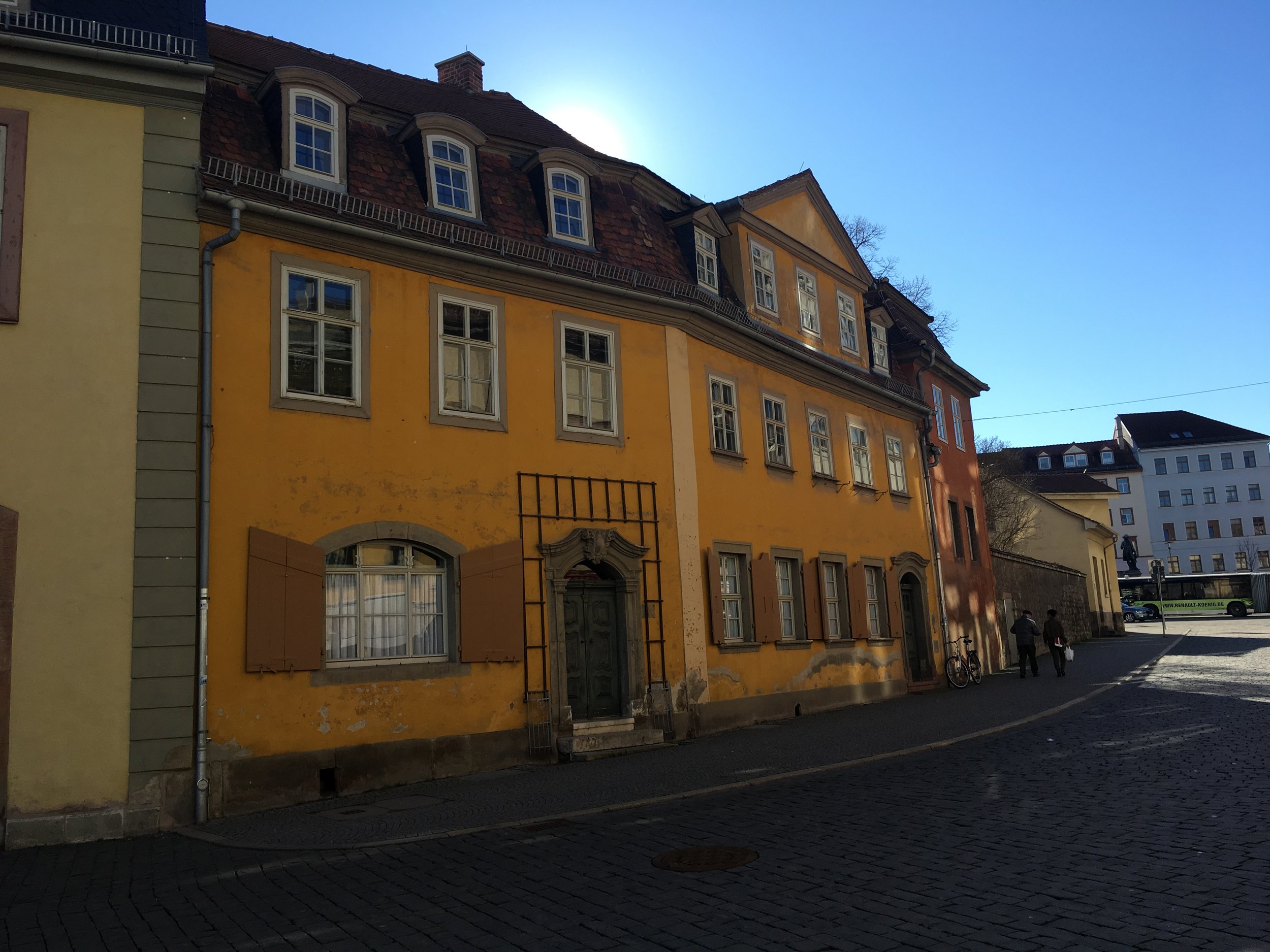 Outside of Goethe Haus in Weimar