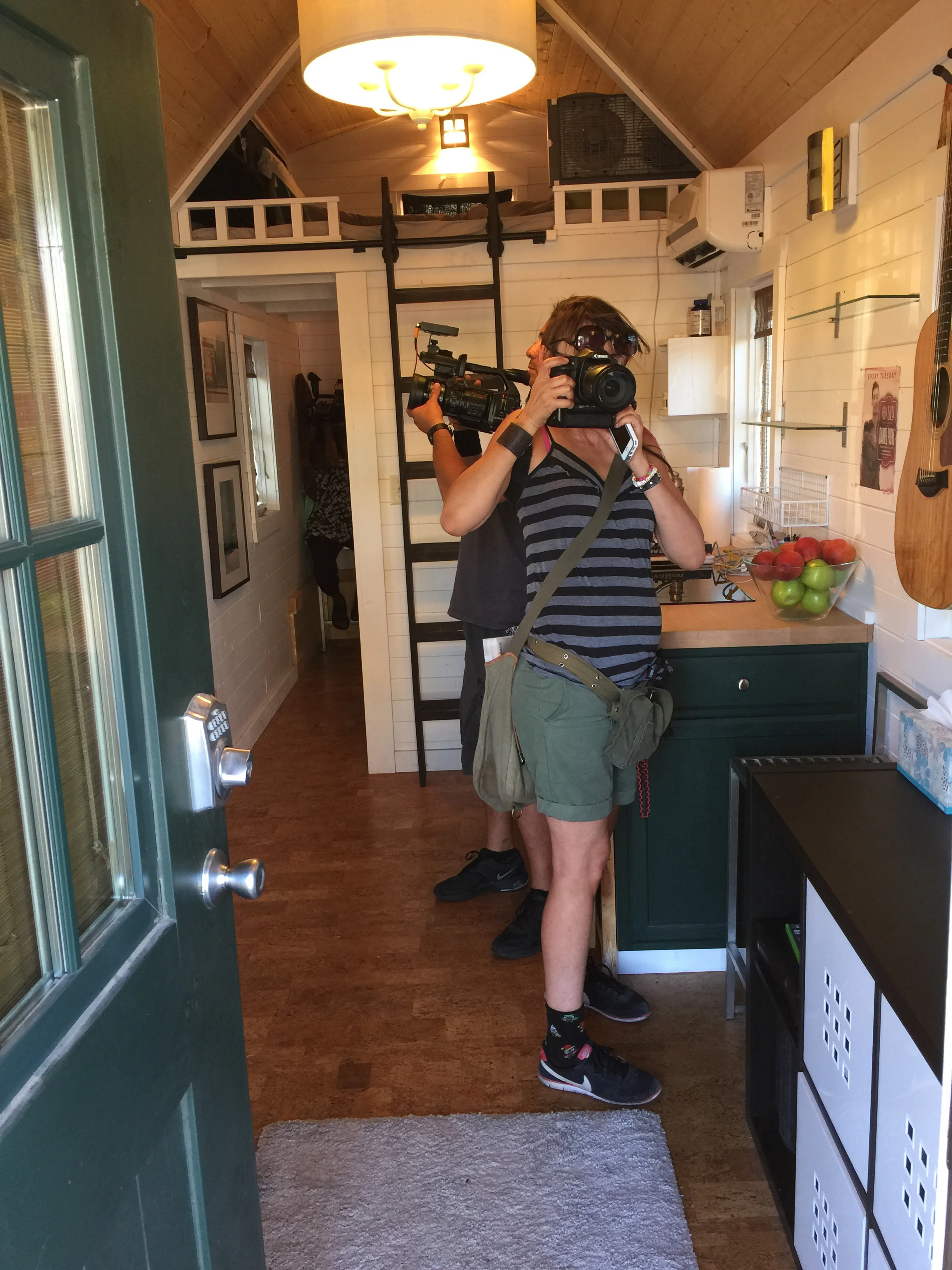 getting in every inch of the tiny house