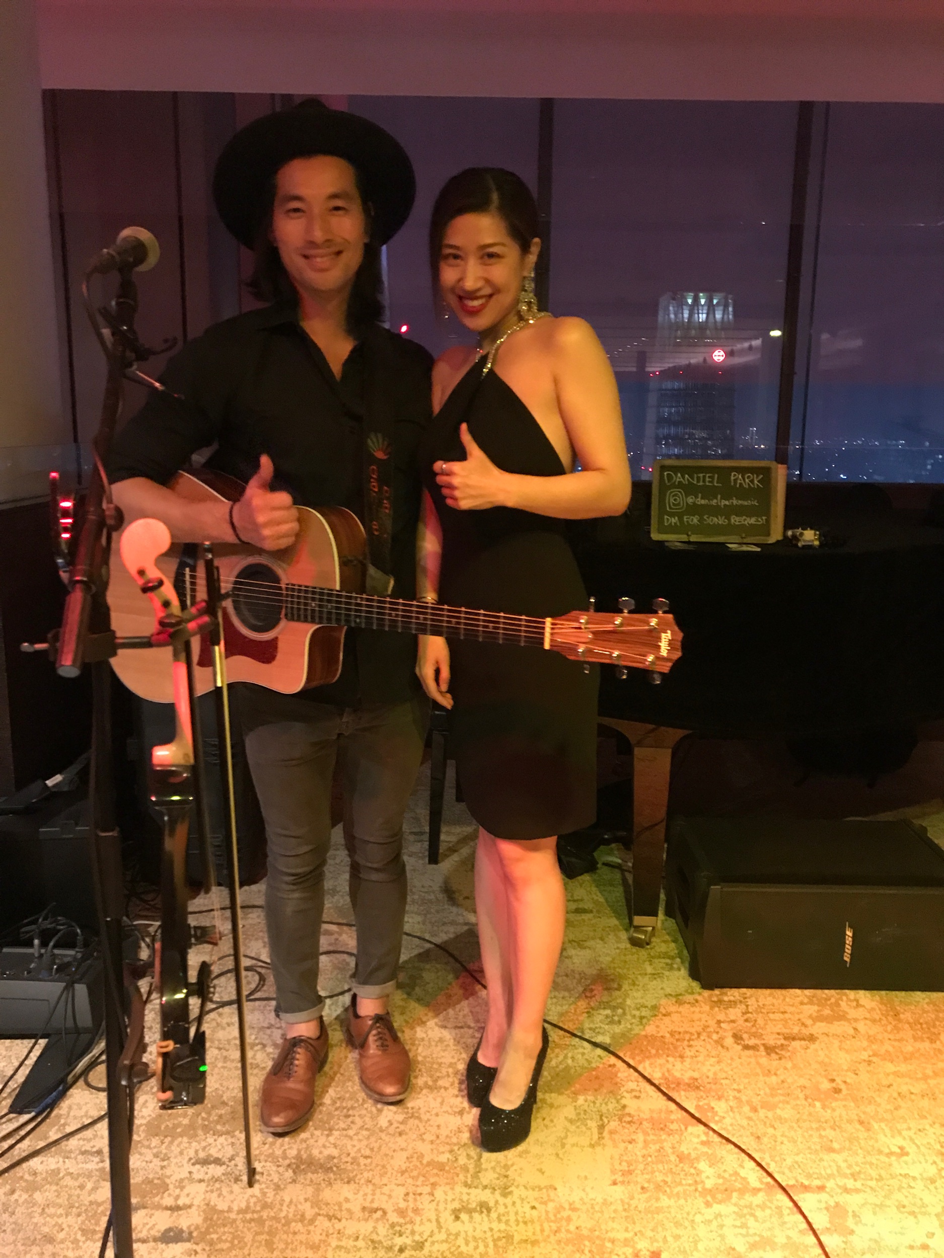 Anna and I - our first night singing together.