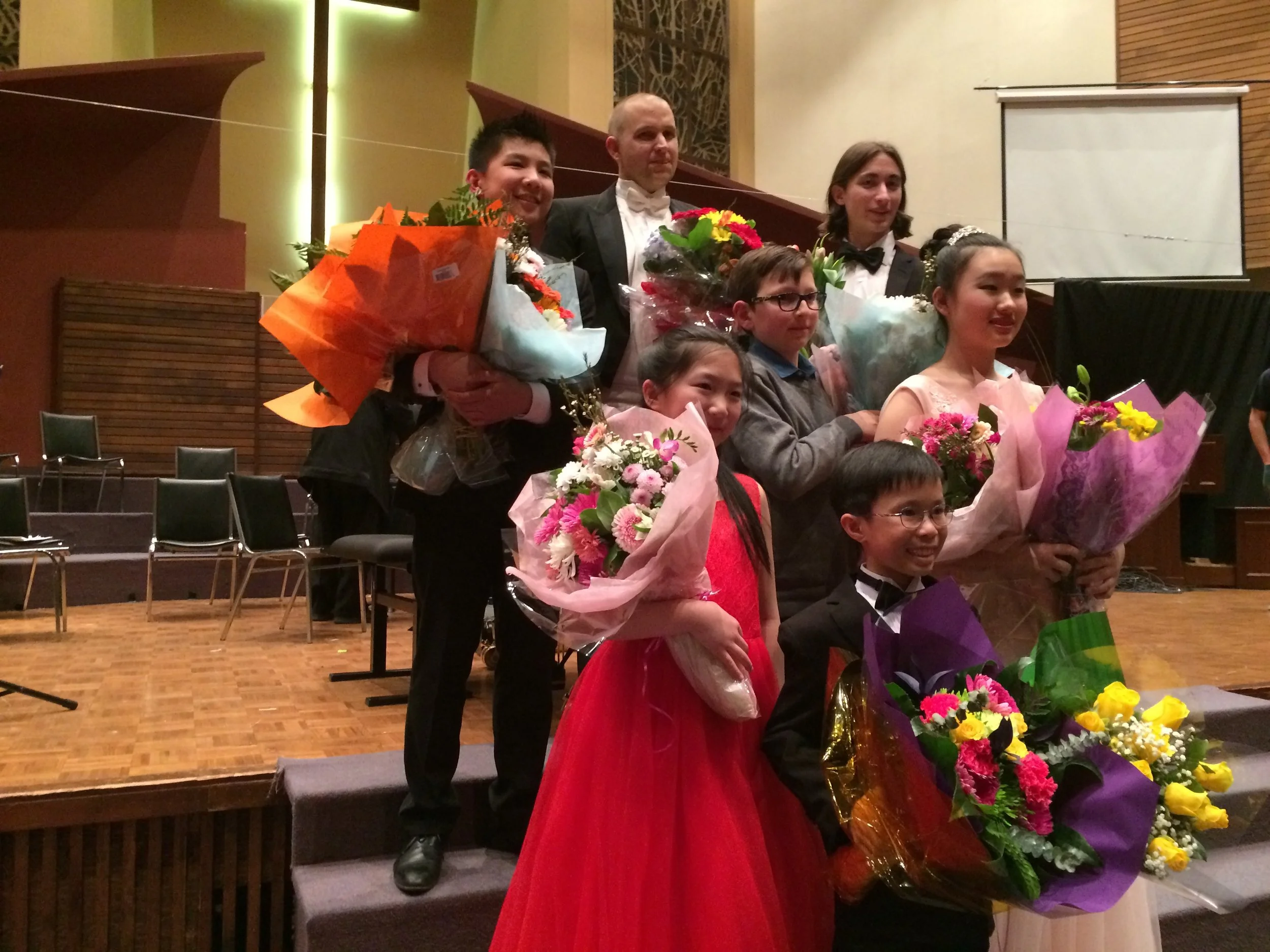  Our Rising Stars participants together for their moment in the spotlight after an evening of remarkable performances with the Richmond Orchestra. 