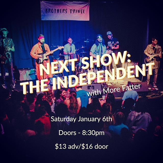 We are beyond excited to announce we are headlining the Independent in SF with @morefatter on 1/6/18! Tickets on sale Friday. Mark your calendars!