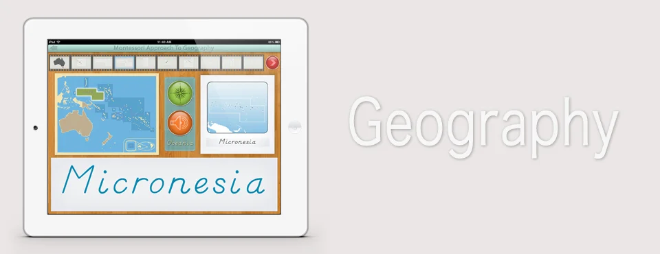 Oceania app by Mobile Montessori