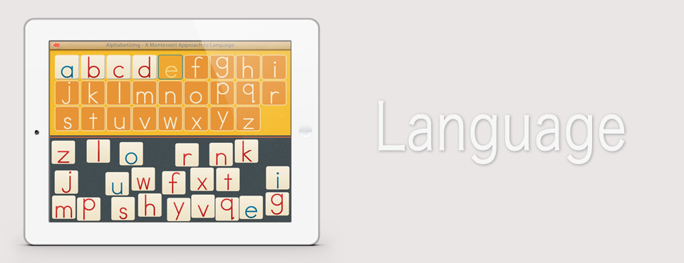 Alphabetizing app by Mobile Montessori