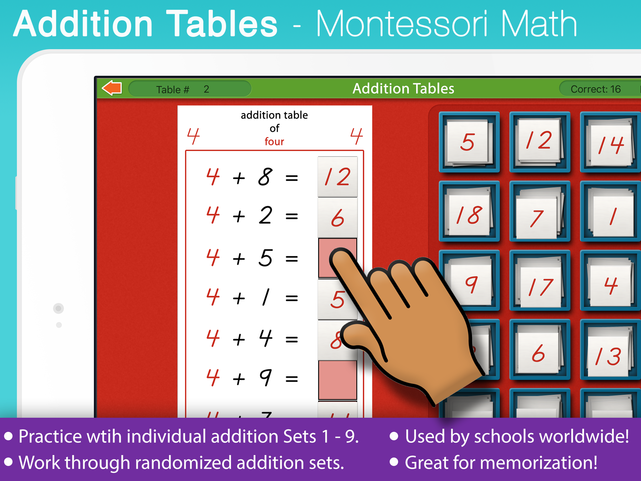 Math Addition Chart