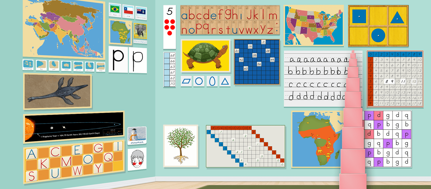 Montessori Classroom app screens