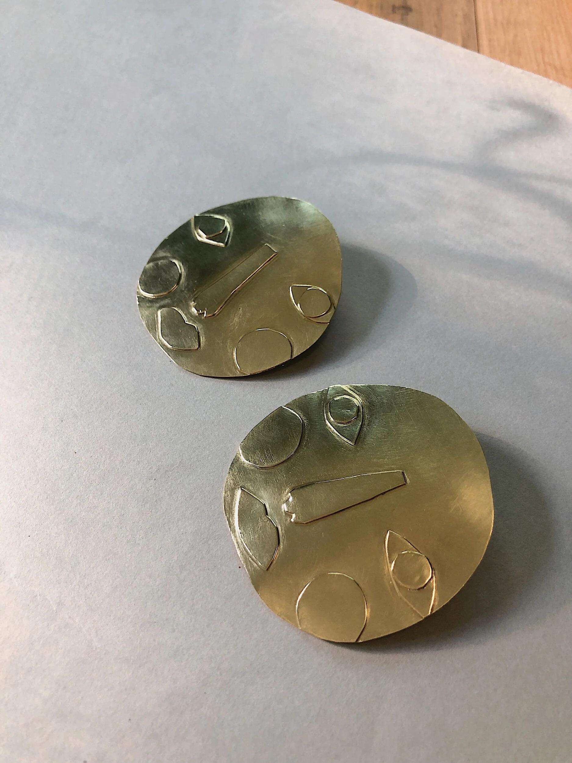 moon earrings, moon jewelry, celestial jewelry, face jewelry, statement earrings, art earrings, california jewelry designer, kelsea carter