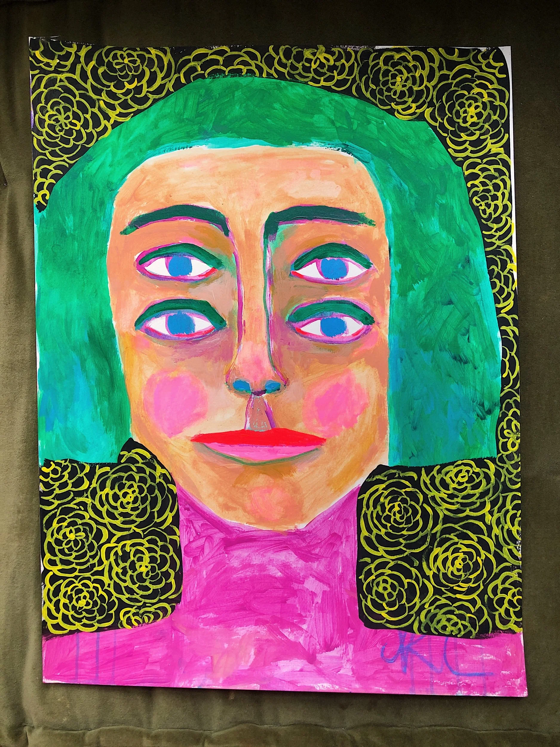 colorful painting, poster painting, artist original painting, los angeles artist, california artist, new york loft