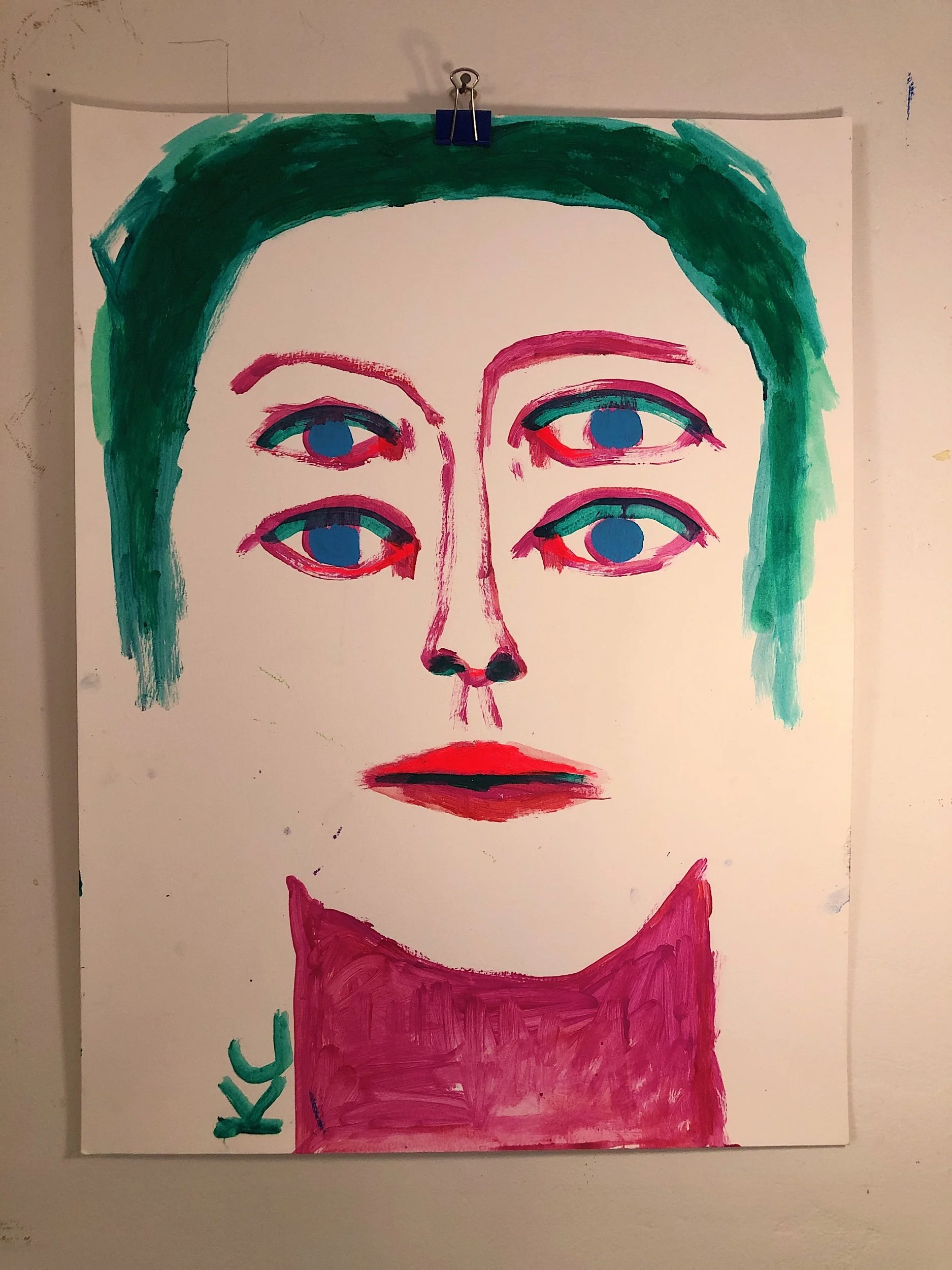 cosmic art, spiritual art, acrylic painting, portrait painting, portrait drawing, spirit guide painting, california artist, cosmic consciousness, new york painting, los angeles loft, wall art decor