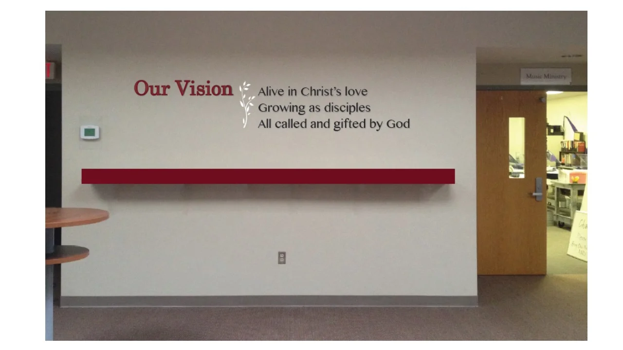 Located on the left wall beside the Choir Room.