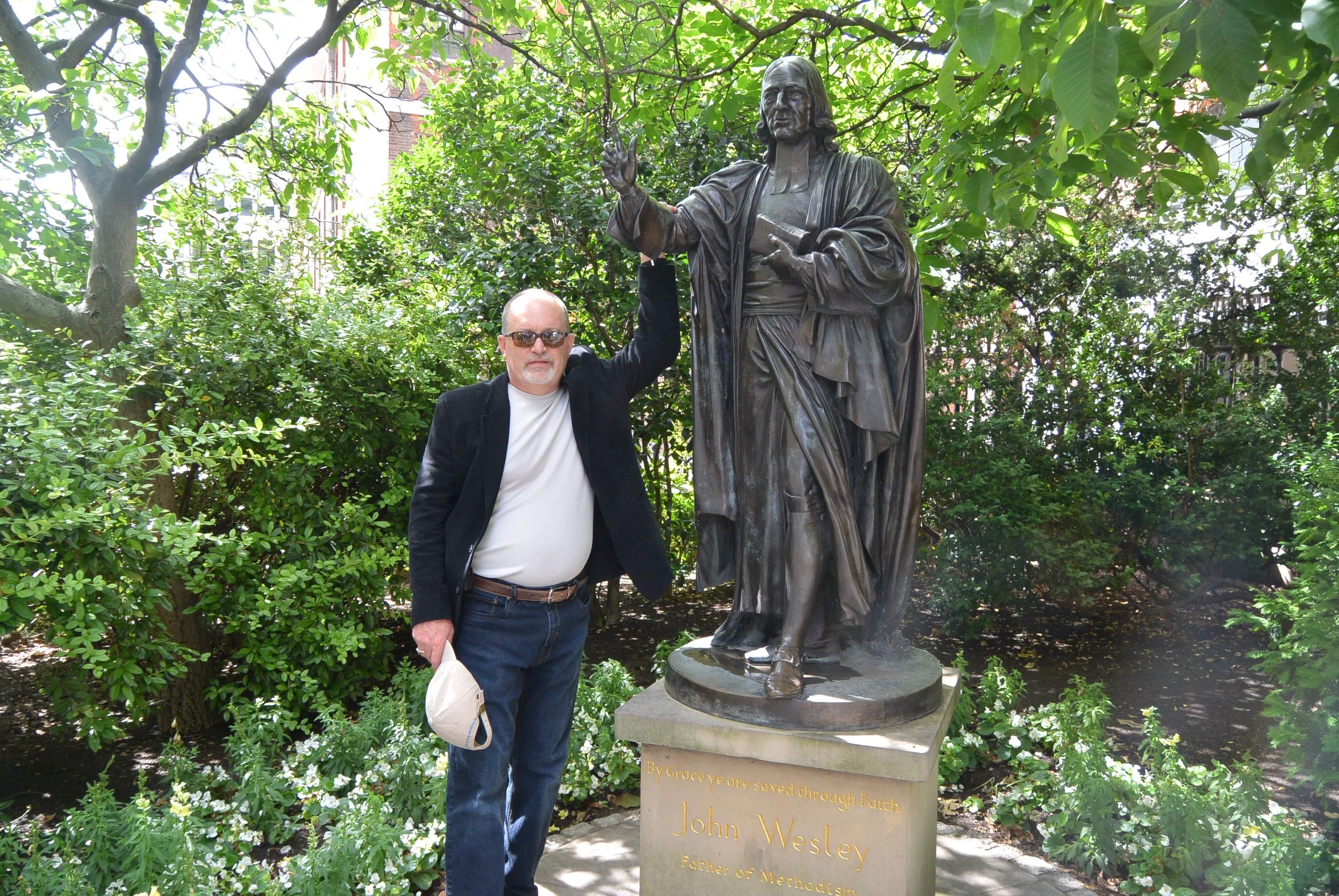 John Wesley statue at St. Paul's Cathedral