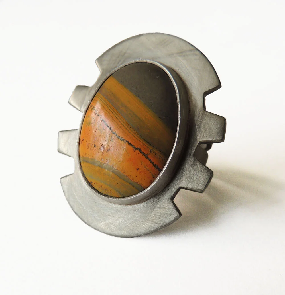  Bezel Ring   Nickel and Stone  