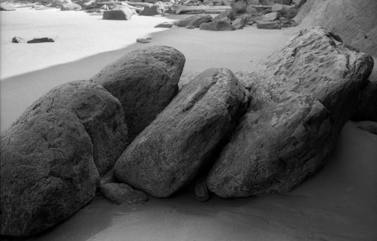 Boulders and Sand, Otter Crest, Oregon