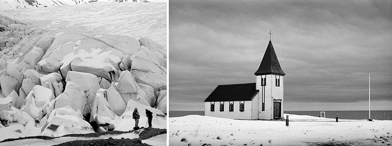 Vatnajökull Ice Cap, Iceland Hellnar Church, Iceland