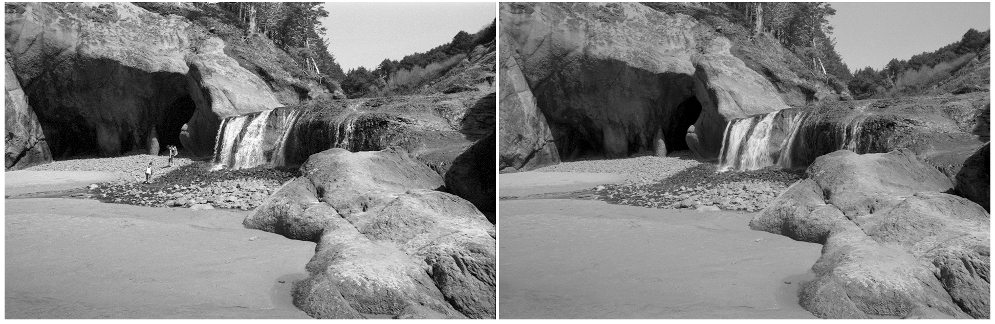  Bergger Panchro400 (left) Ilford FP-4 plus (right)