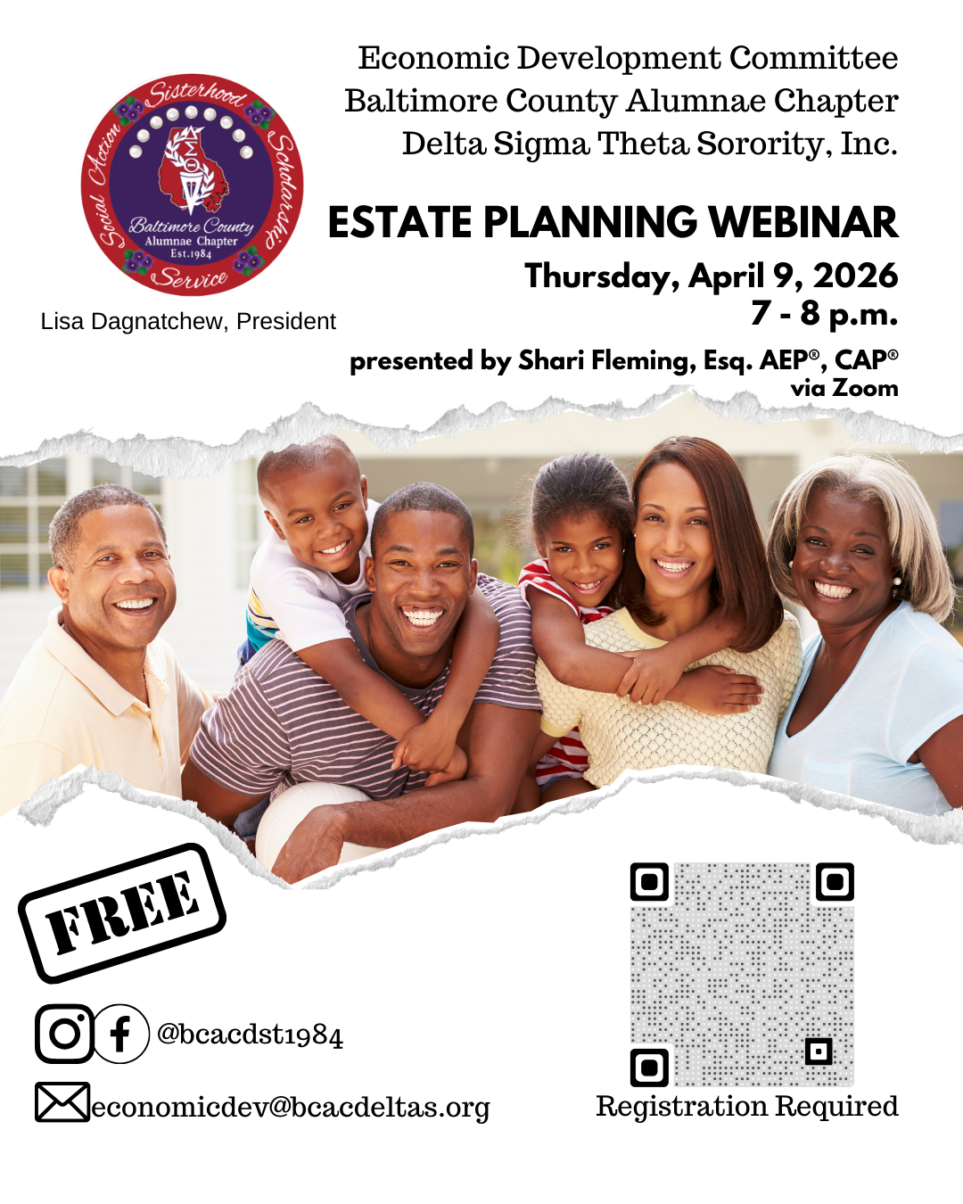 DST Baltimore County Alumnae Chapter's Estate Planning Webinar
