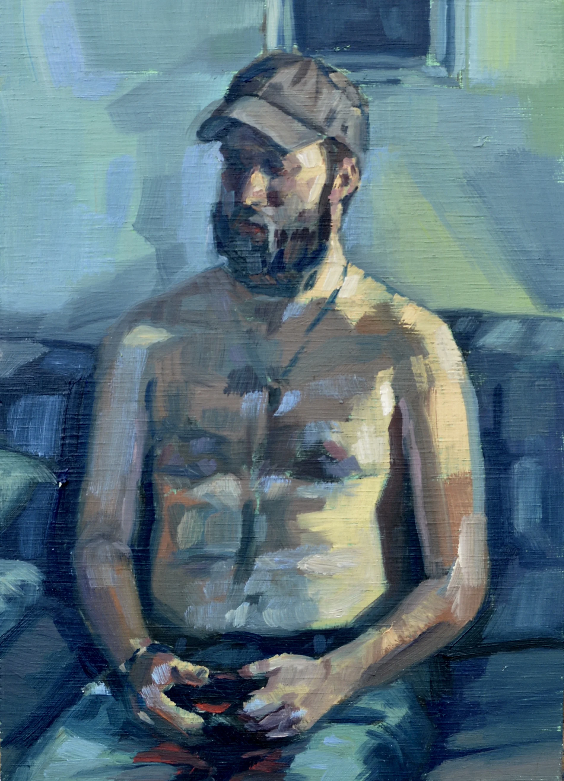 Figure Study of Peter, 2017 Oil on Panel
