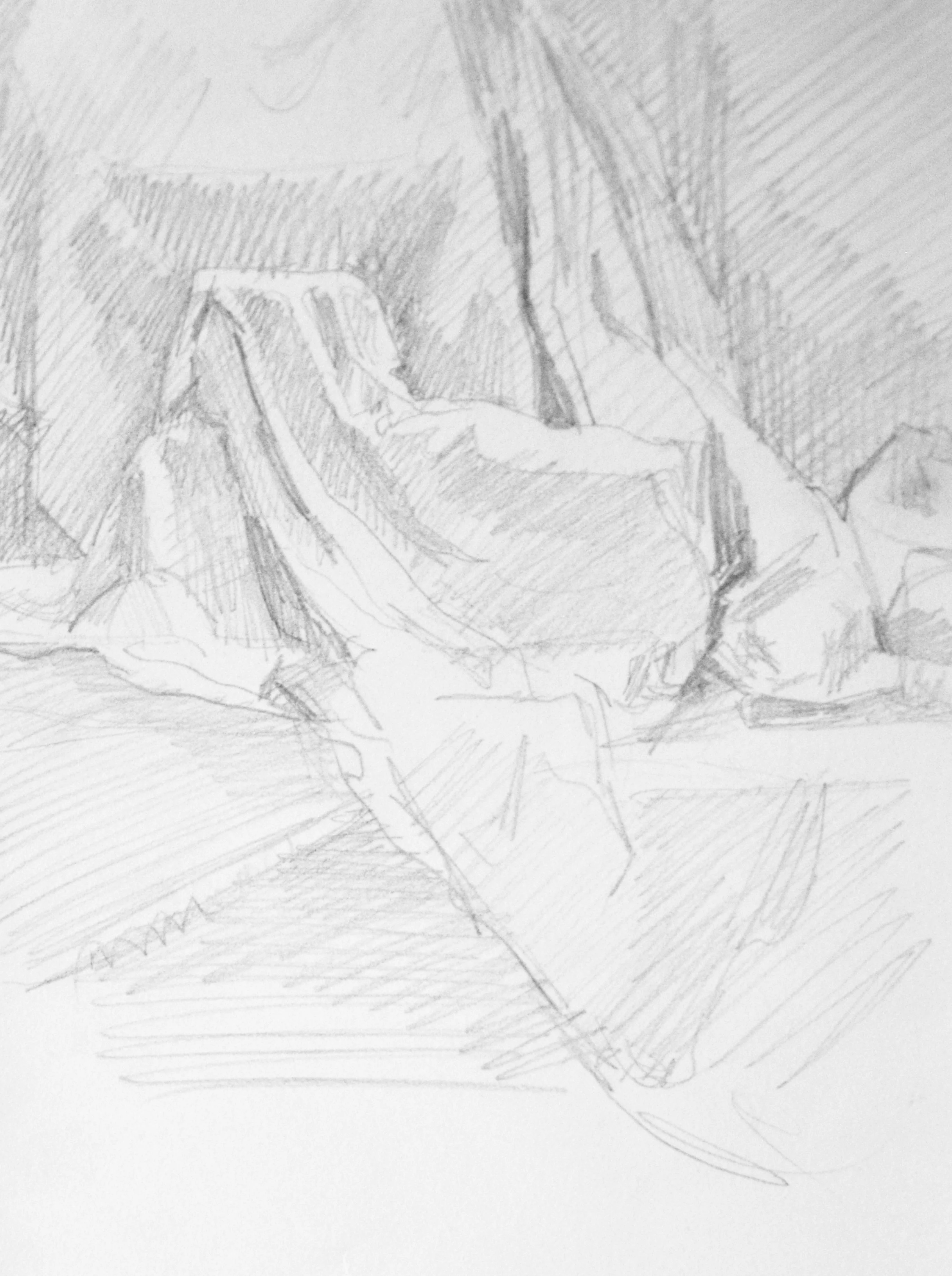 Drapery Study, 2017 Graphite on paper
