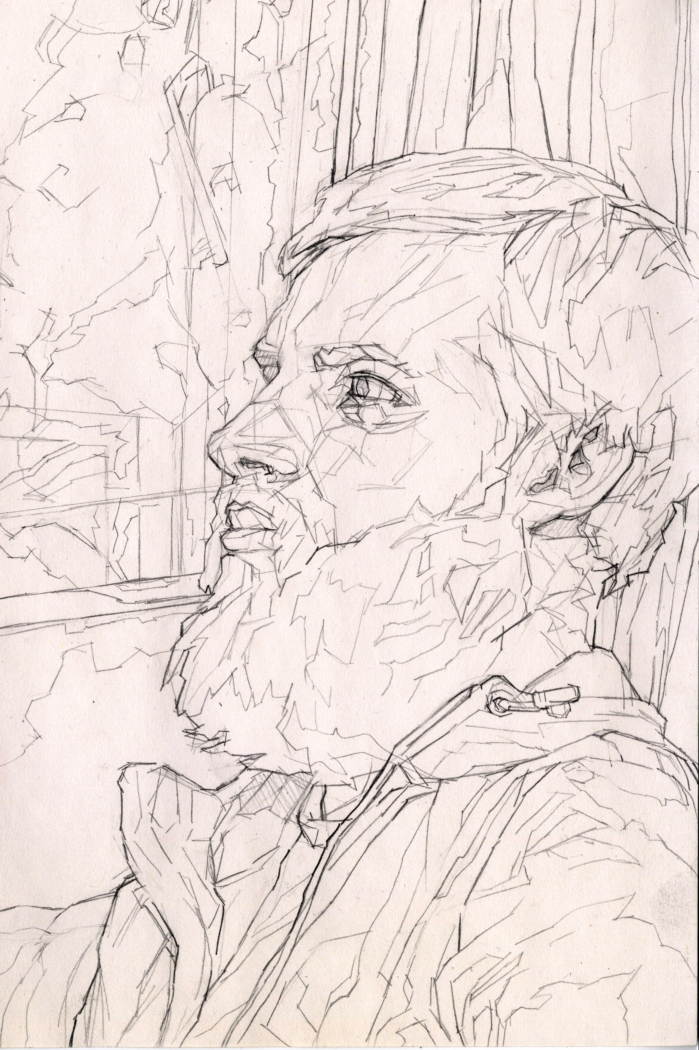 Peter II, 2017 Graphite on paper