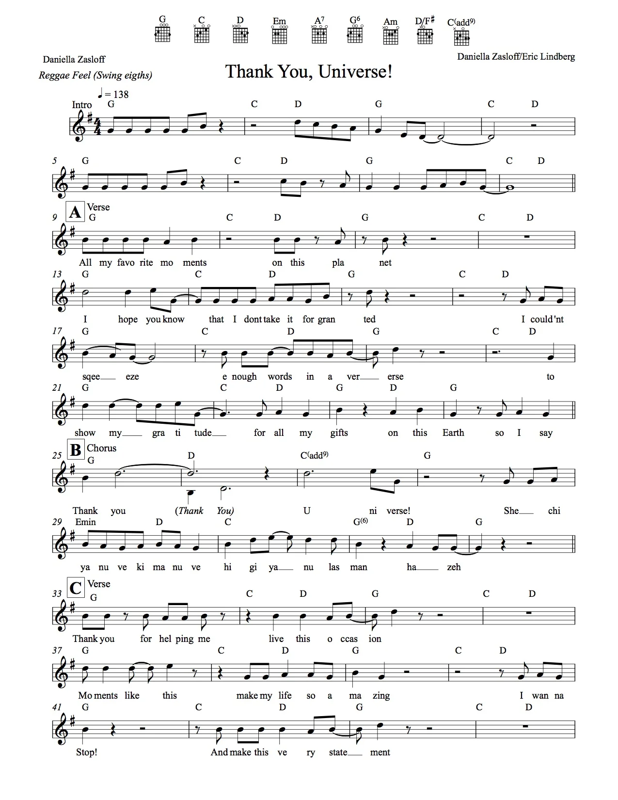 Thank You, Universe!