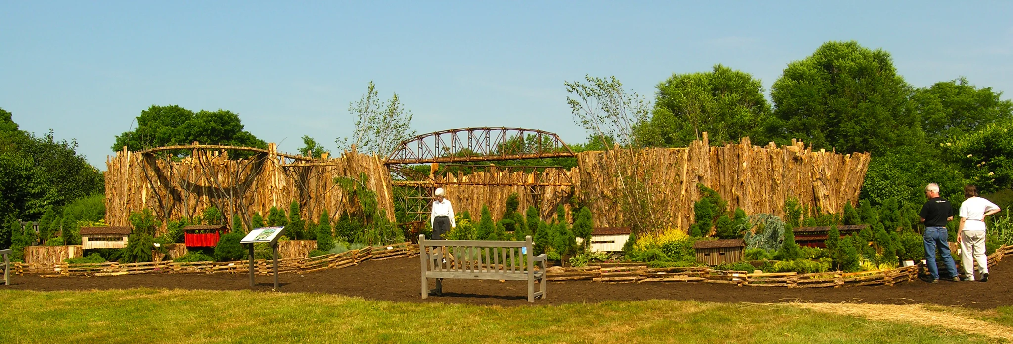 Garden Railway Side View at Holden Arboretum