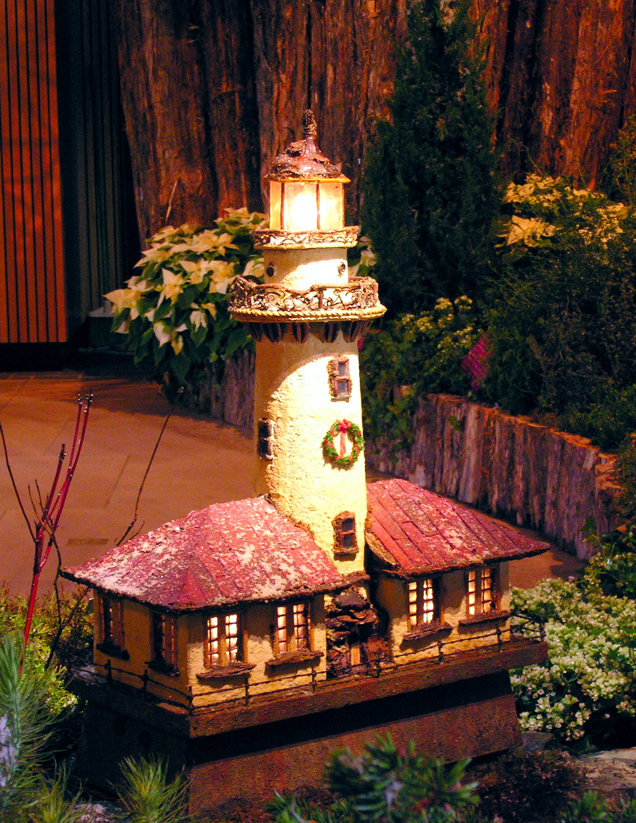 Holiday Lighthouse at Wonderland Express - Chicago Botanic Garden