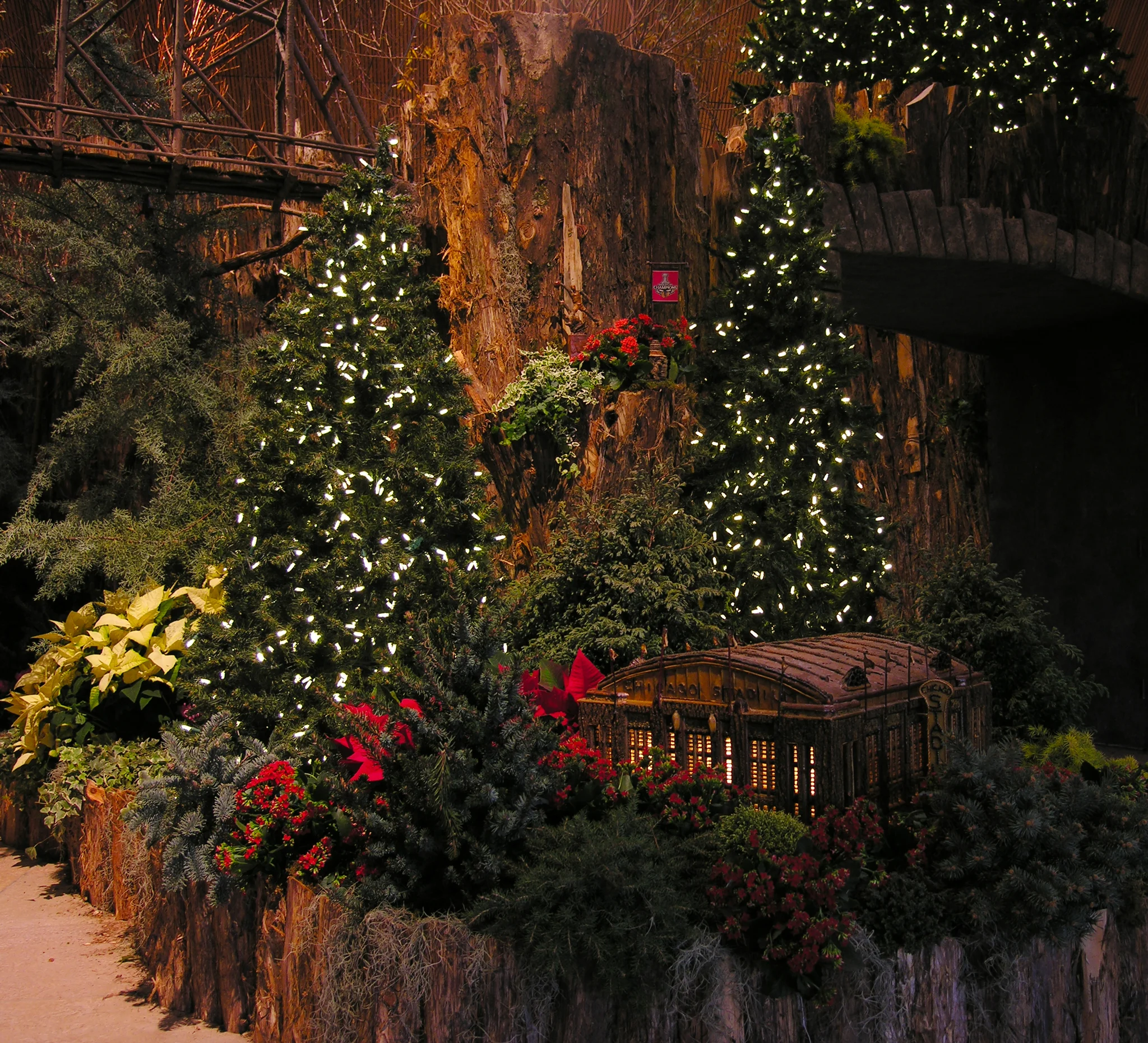Evening View at Wonderland Express - Chicago Botanic Garden