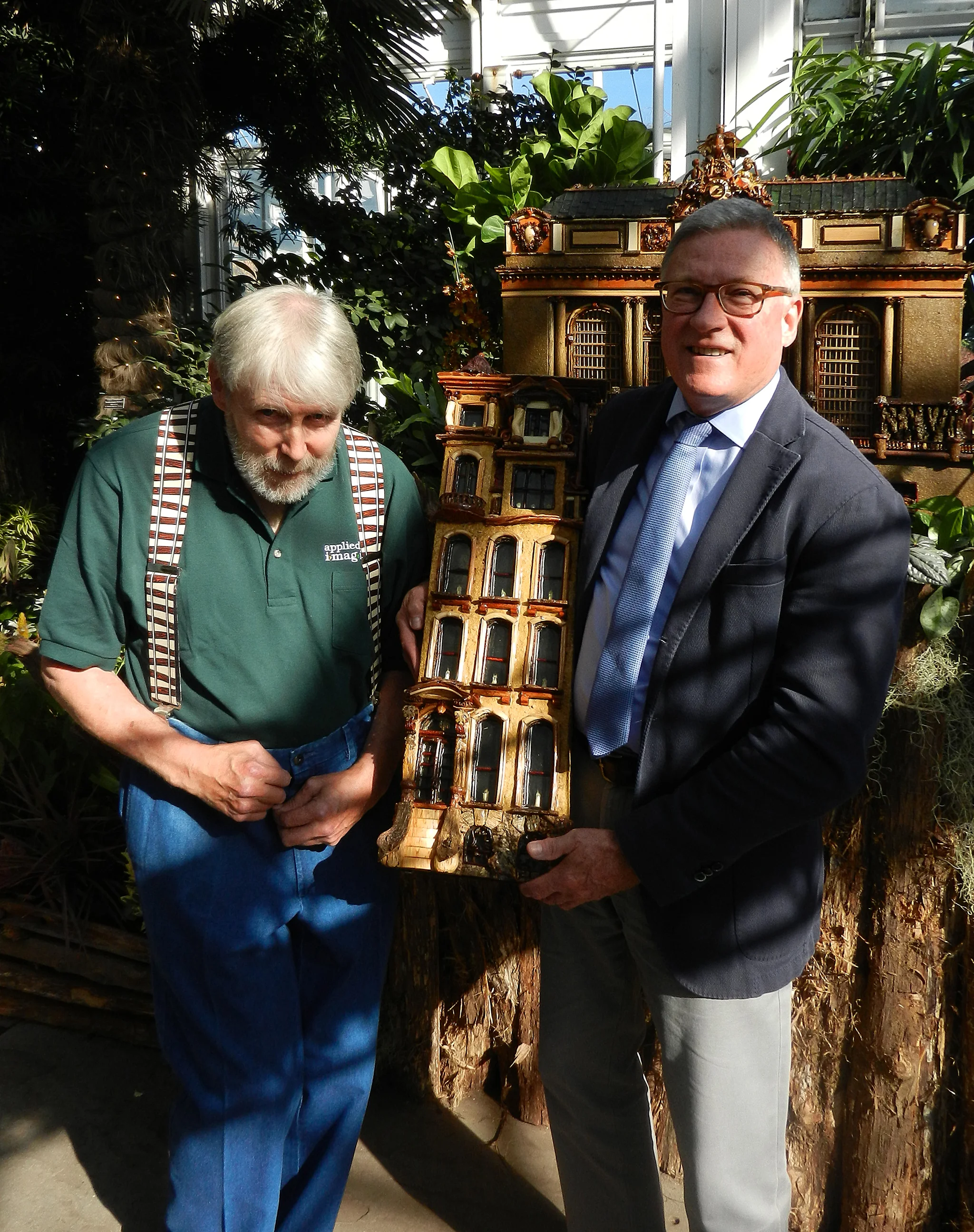 Creator Paul Busse with Gregory Long, Pres. of NYBG