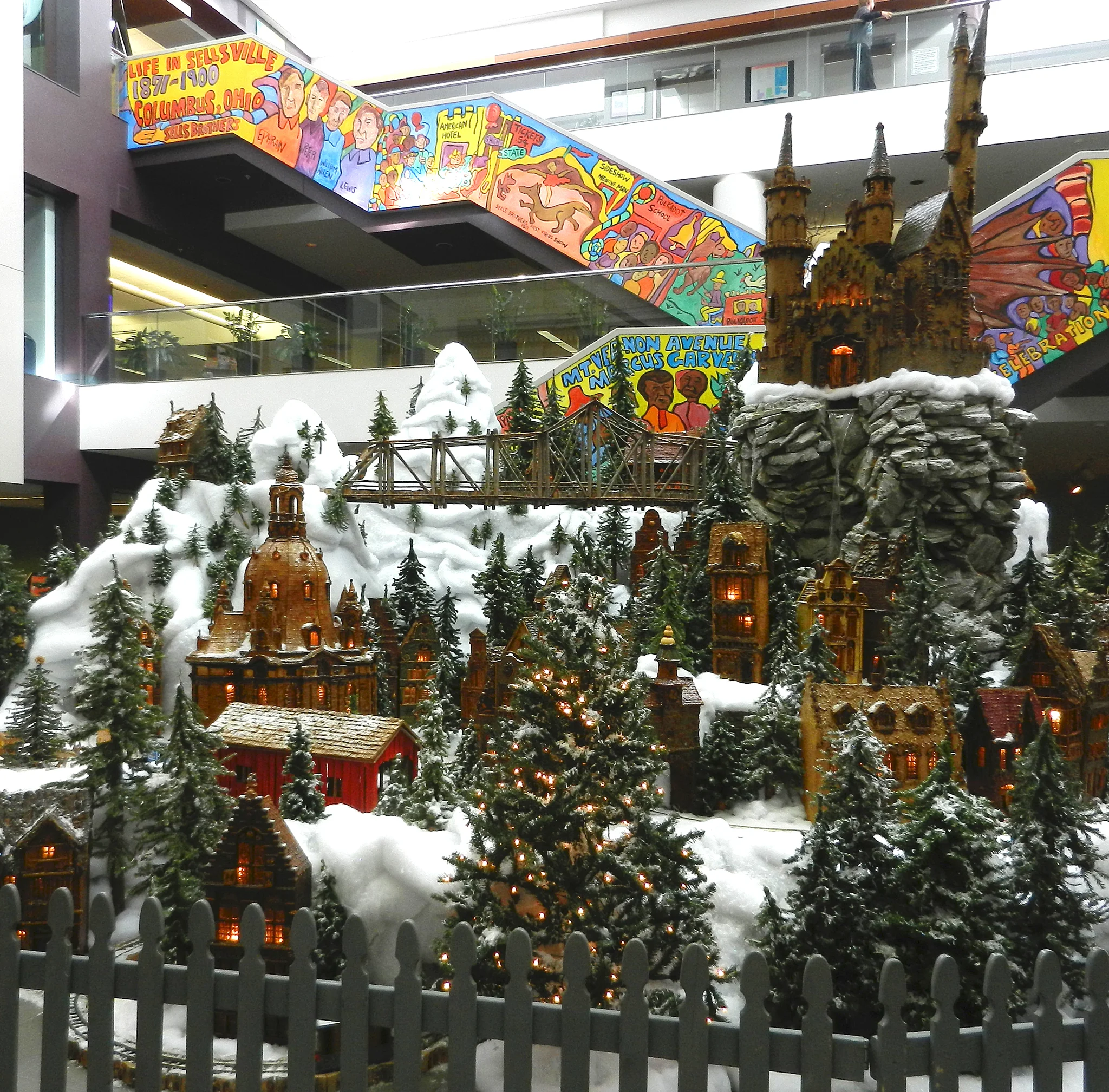 Overview of our imaginary German Village at Columbus Metropolitan Library