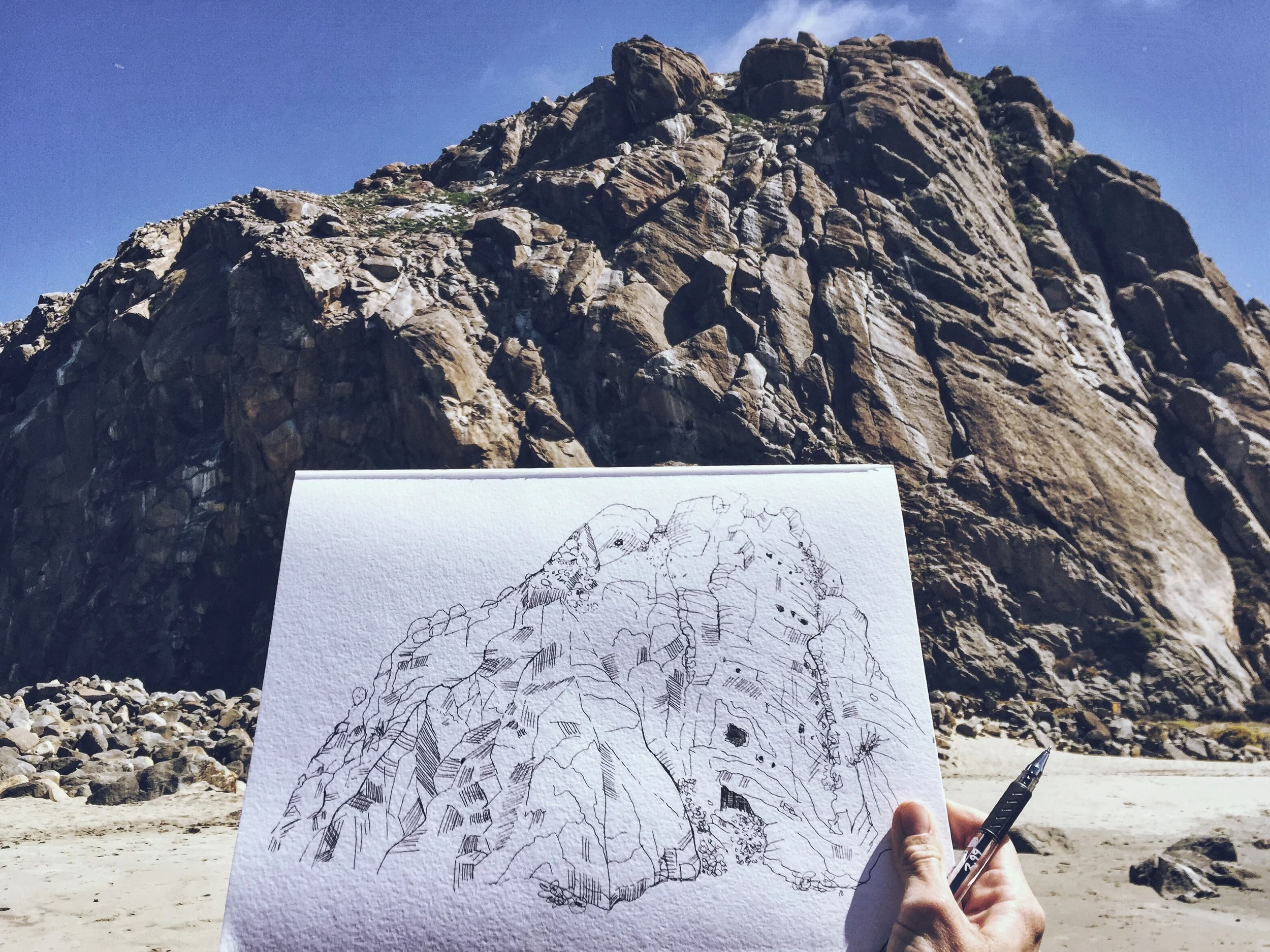Drawing Morro Rock