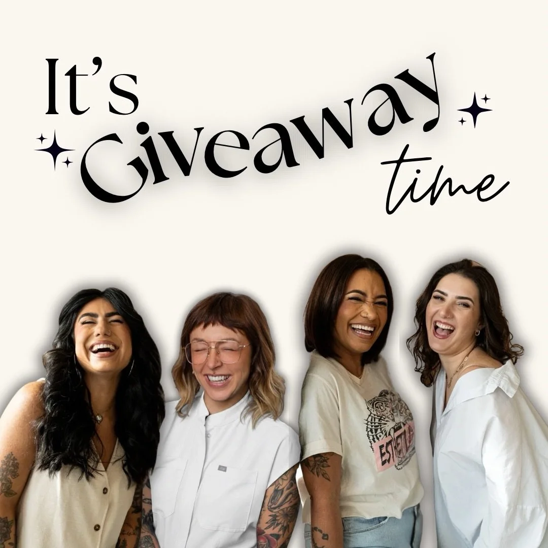 This June we are doing a Giveaway to Celebrate YOU!! 🎉

Rebook your appointment before you leave and automatically  be entered to win your NEXT SERVICE FREE! 🥰

1st Place - Free Service 
2nd Place - $50 Gift Certificate 
3rd Place - $25 Gift Certif
