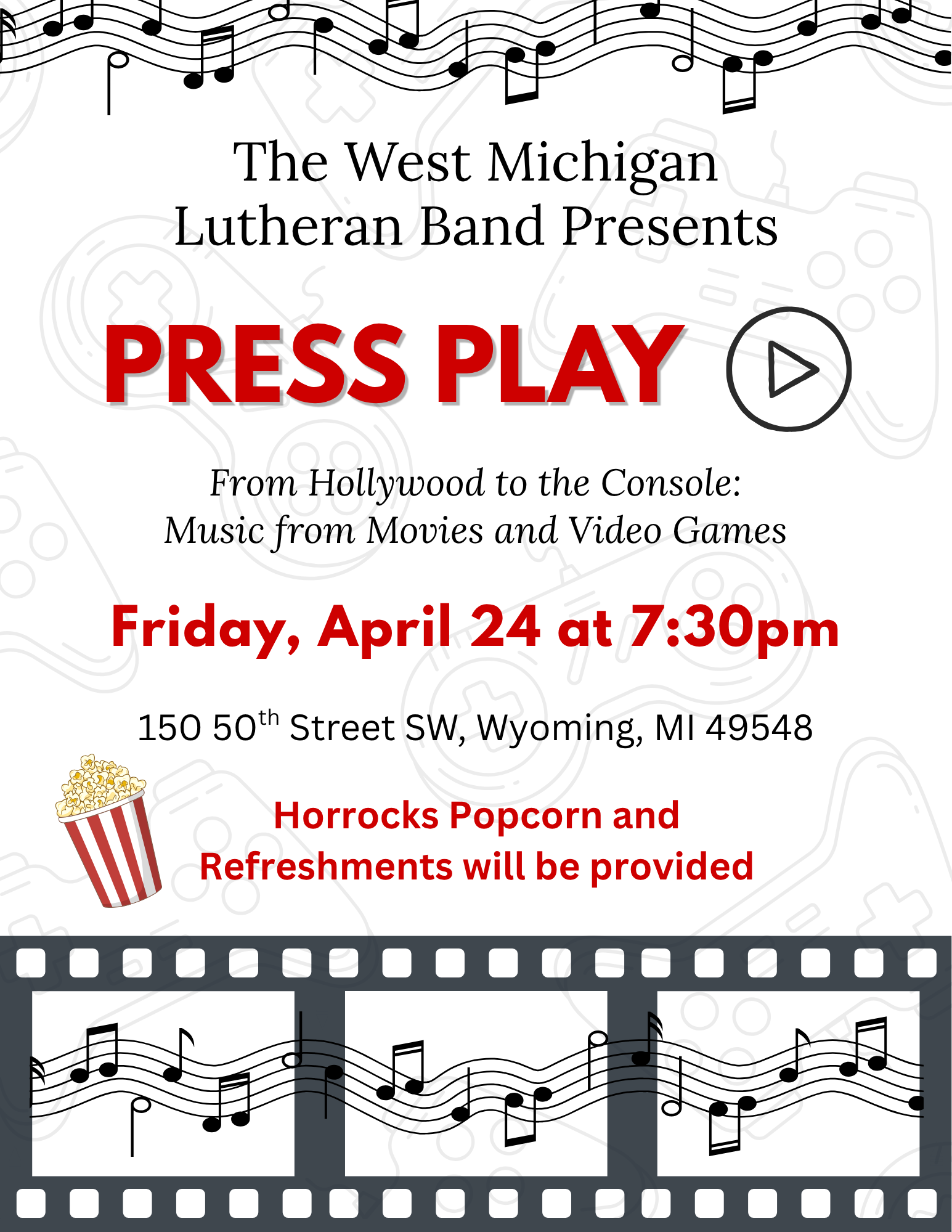 The WMLHS Band Presents Press Play