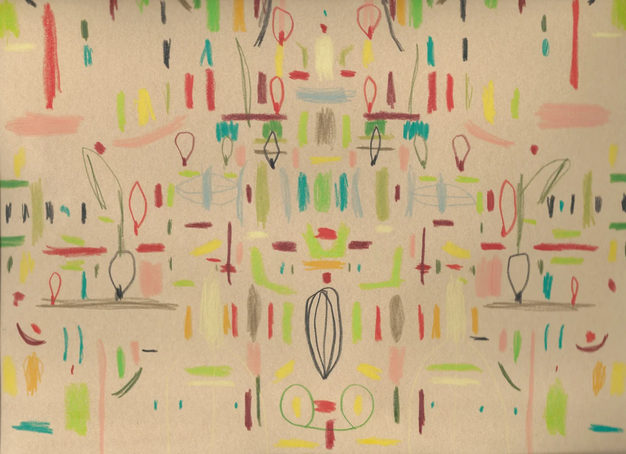 February 9, 2015, colored pencil on paper, 9x12