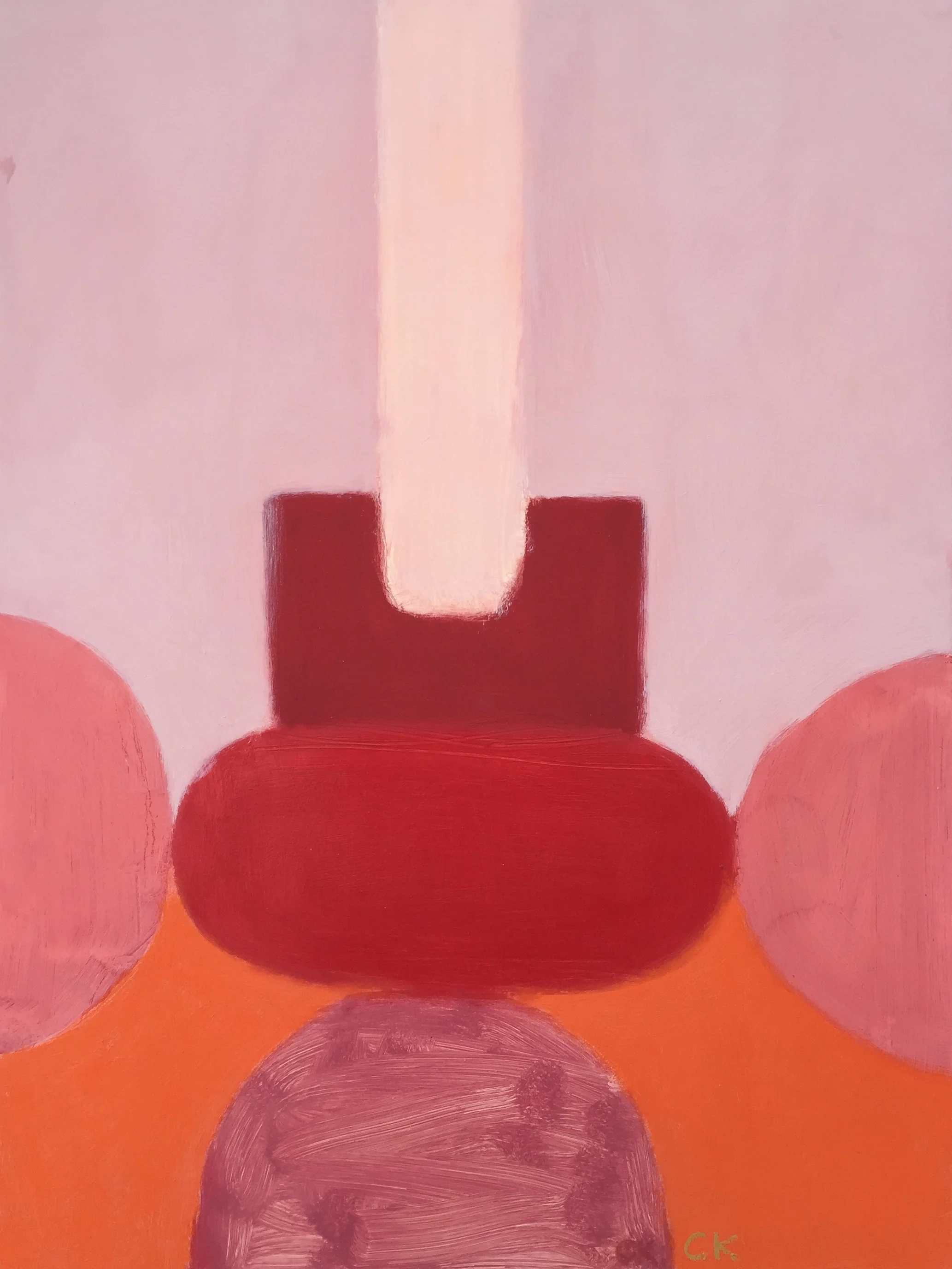 Red and Orange, 2015, oil on panel, 31x24