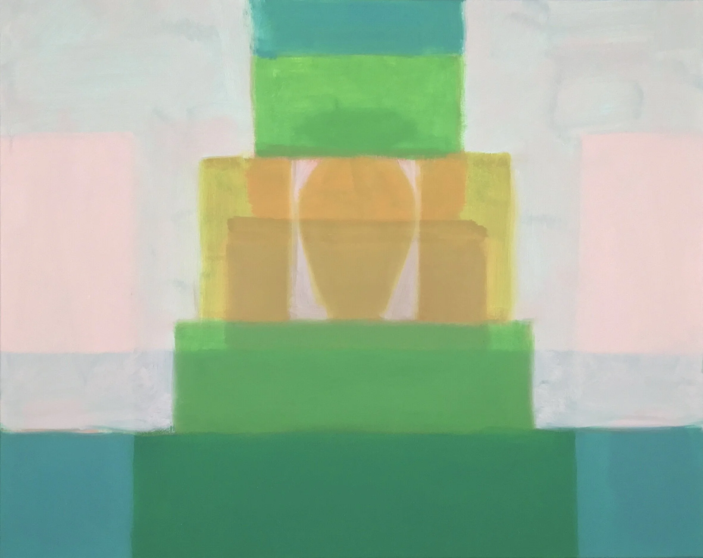 Emerald Foundation Monument, 2019, oil on canvas, 32X40