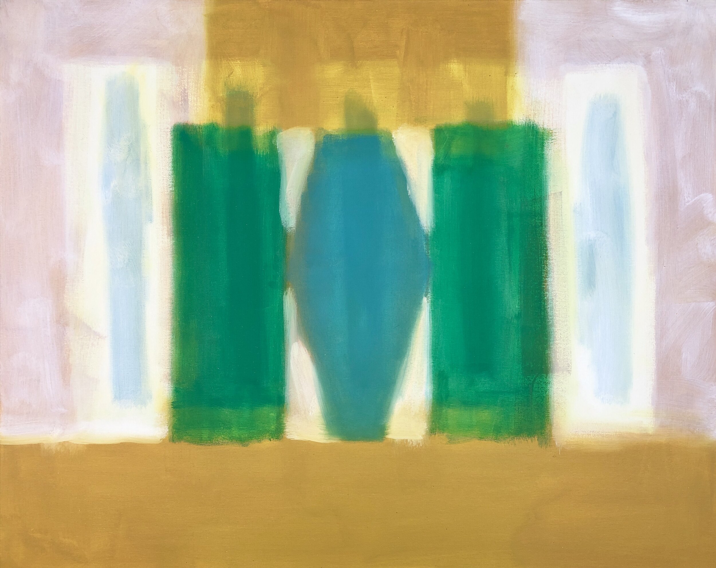 Emerald Gateway Monument, 2019, oil on canvas, 32X40