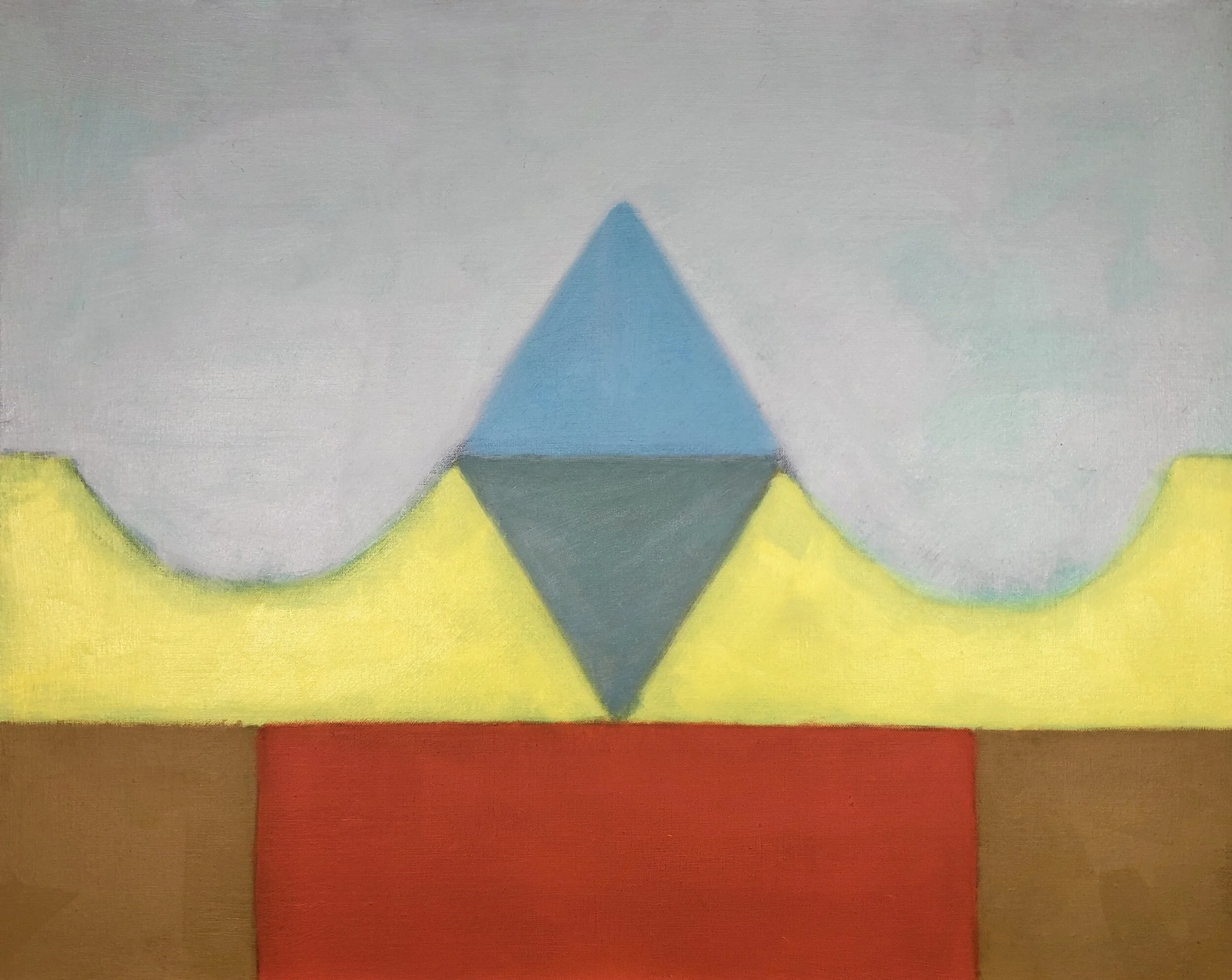 Reception Monument: Elemental, 2018, oil on linen, 20X30