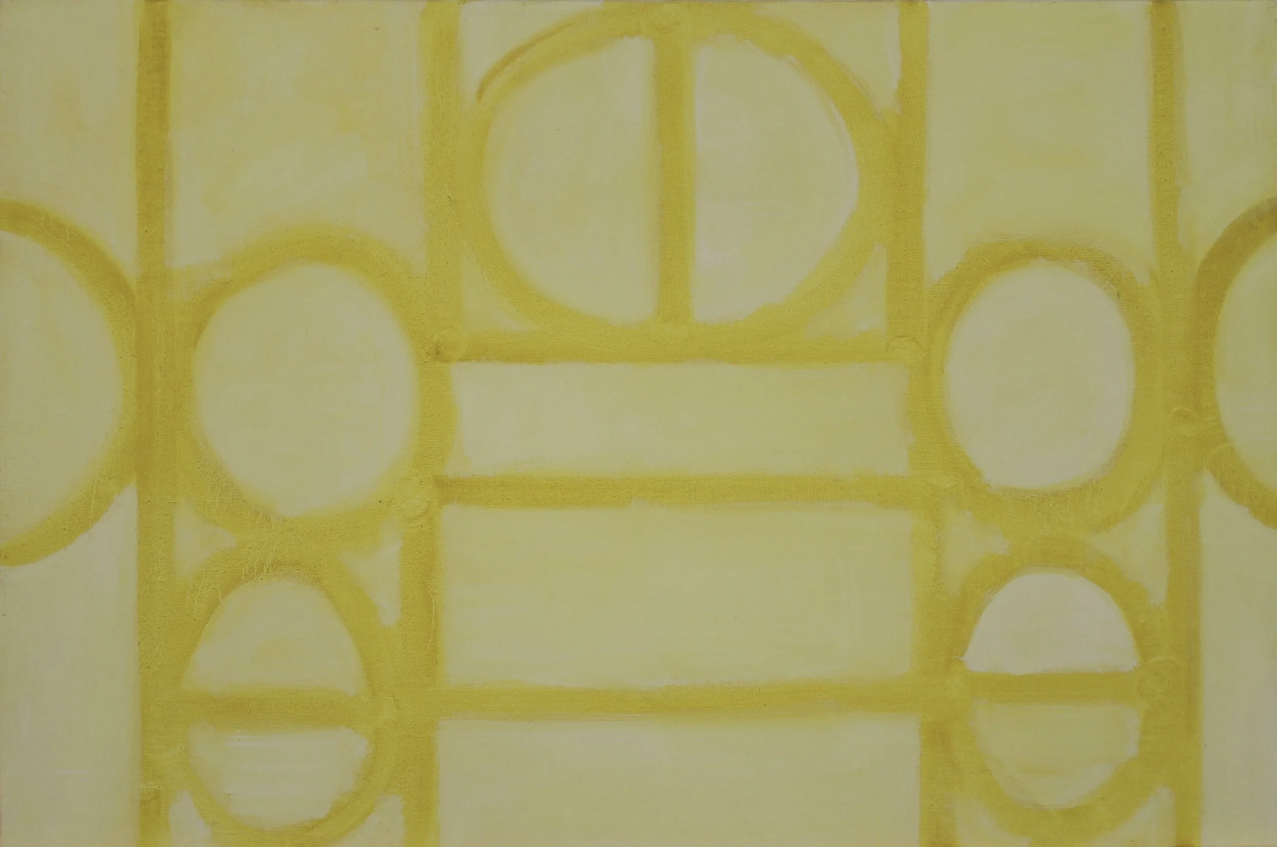 Promise: Yellow Seed Monument, 2019, oil on linen, 20X30