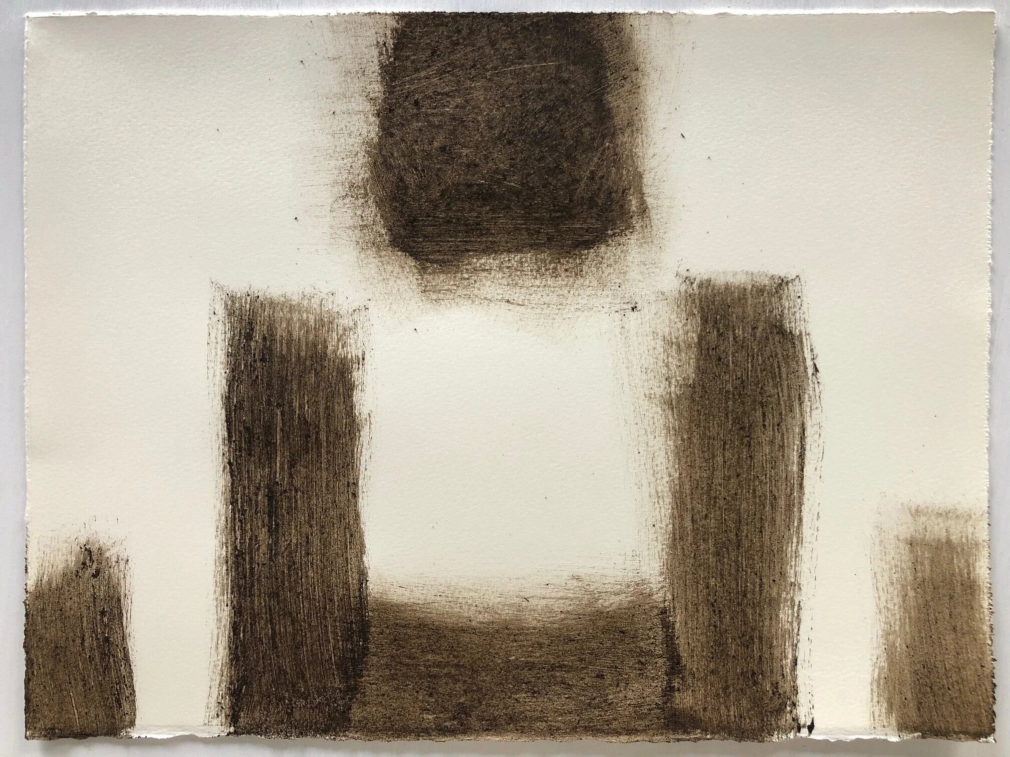 Cup, 2020, local earth pigment on paper, 11X15