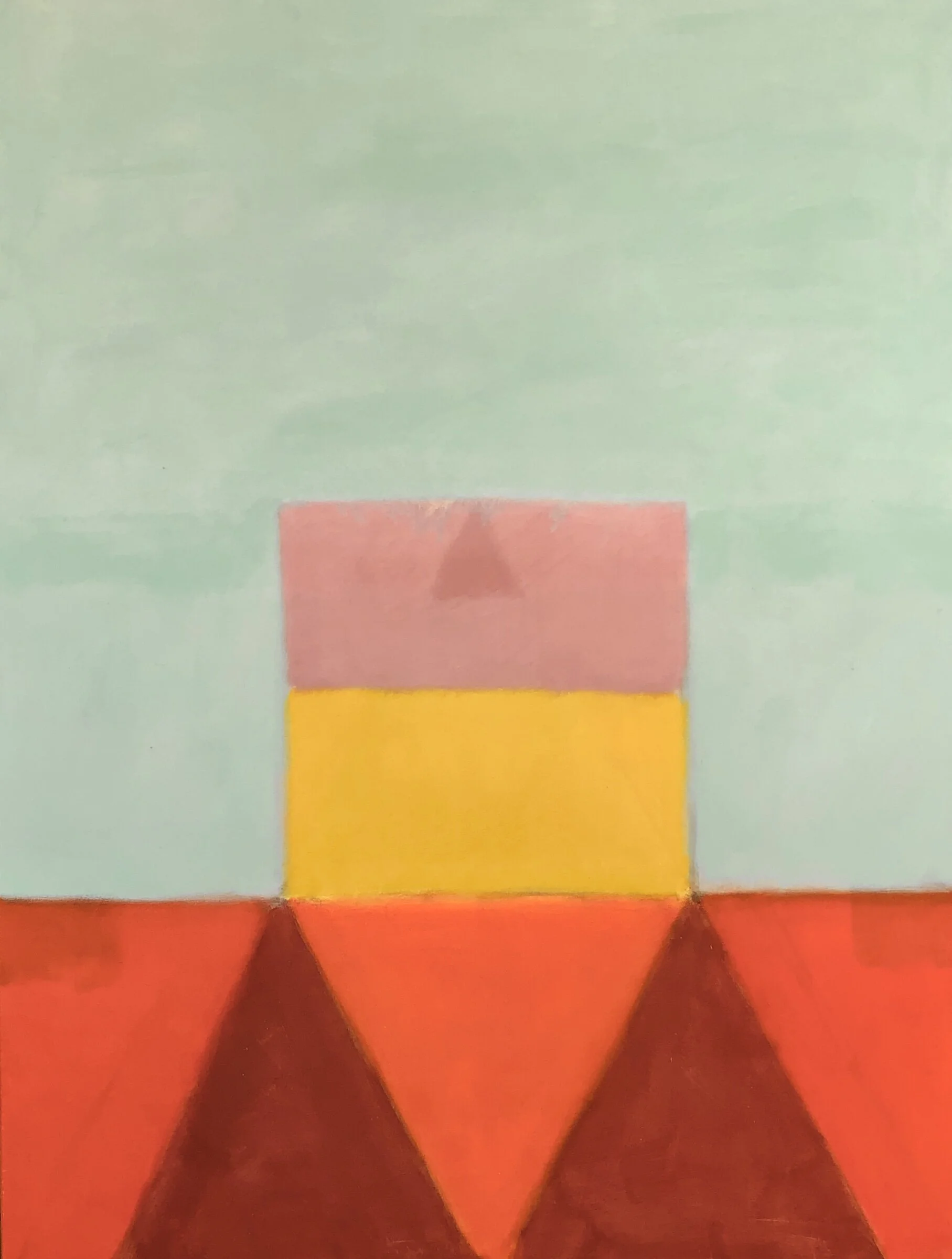 Sky Tower Foundation, 2018, oil on canvas, 48X36