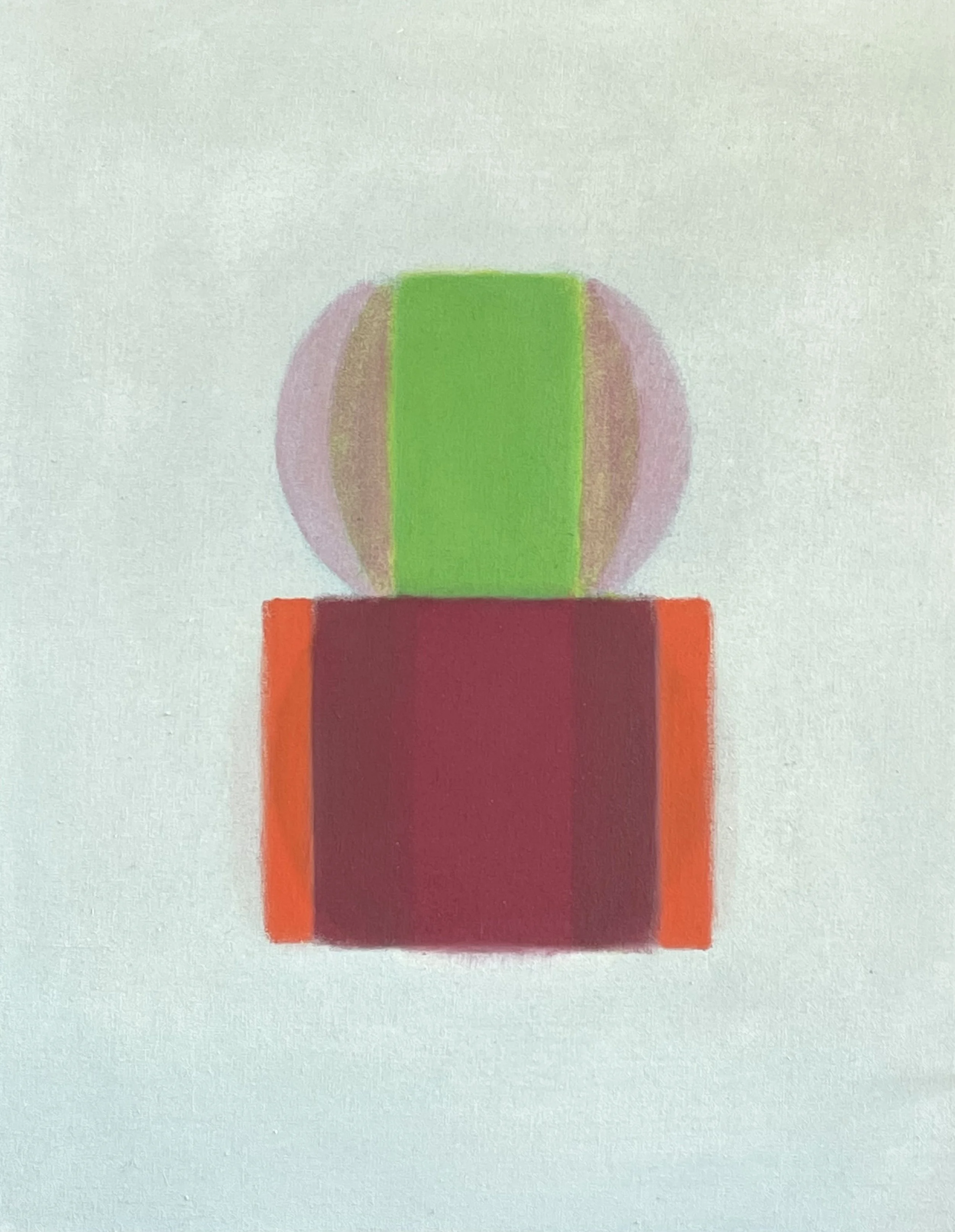 Floating Monument, Ruby Foundation, 2022, oil on canvas, 24X19