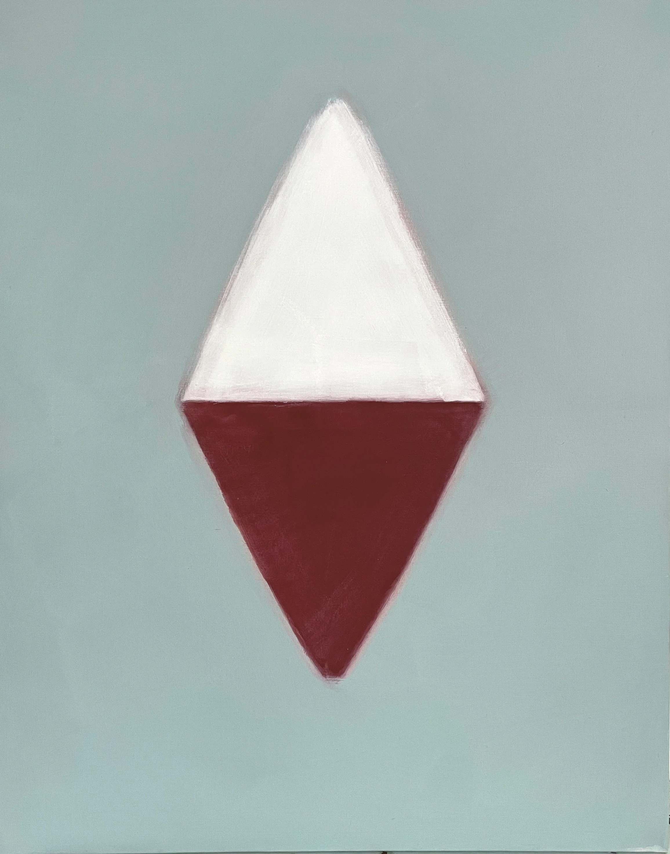 Ruby Octahedron: Twilight, 2025, oil on linen, 30X24