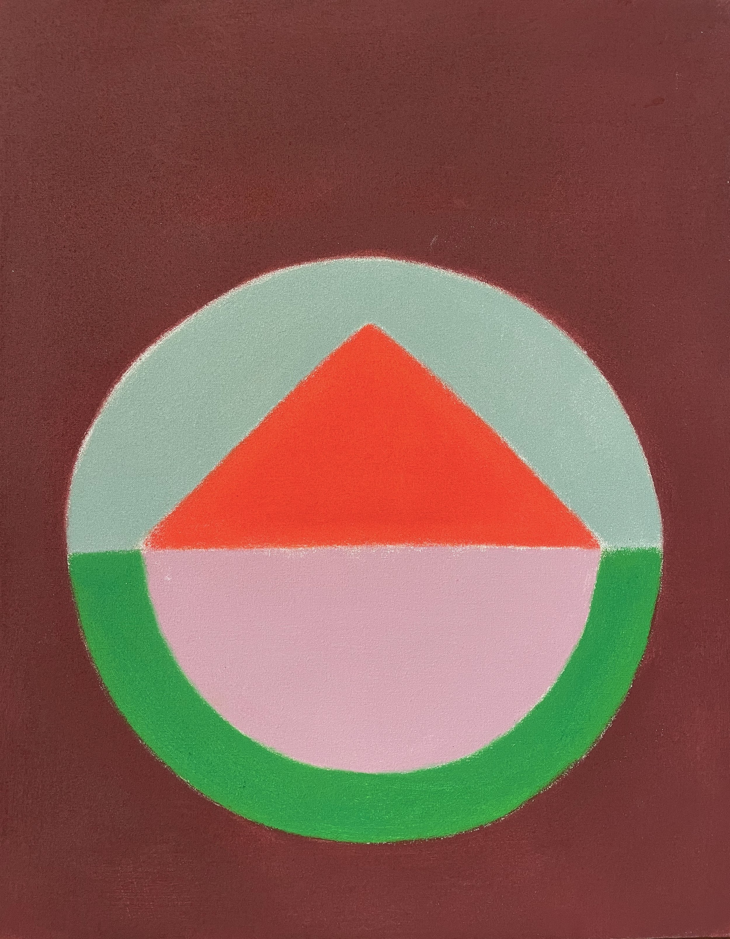 Unseen Balance: Great Sound, 2023, oil on canvas, 24X19