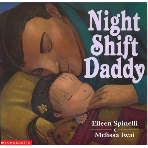 Night Shift Daddy PreSchool-Grade 1-In a lovely rhythmic text, a little girl describes her routine with her father as evening comes: "Night shift Daddy swings me high,/shares his milk and apple pie,/rocks me in the rocking chair,/reads to me and Teddy Bear." Then he goes off to work as his daughter watches from the window. In the morning just the reverse happens: the little girl and her daddy eat breakfast together and then "I lead him to the rocking chair,/then read to him and Teddy Bear," after which she tucks him into bed before going out to play. The soft, dark, jewel-toned illustrations evoke feelings of coziness, underlined by the pet cat pictured on almost every spread. The love between the two protagonists is beautifully conveyed, by both words and pictures, making this a perfect bedtime read-aloud, especially for families in which an adult works the night shift. A unique and special treat. School Library Journal Judith Constantinides, formerly at East Baton Rouge Parish Main Library, LA Copyright 2000 Reed Business Information, Inc. "...with accompanying illustrations painted with the dark tones of night and winter, this loving story is perfect for bedtime sharing." Children's Literature "In this cozy lap-read each full-page illustration is exquisitely rendered in deep, rich tones sure to invoke sweet dreams." Kirkus Hyperion 2000 ISBN-10: 0439221382