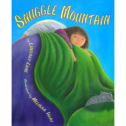 Snuggle Mountain Snuggle Mountain is now available for ipad and iphone! To view, click here . Check out the new Snuggle Mountain website here ! Clarion 2003 ISBN-10: 0618043284 “Simple,descriptive language is supported by the brightly colored illustrations, which make clear what the mountain the giant really are (a bed and two sleeping parents).” The Horn Book Guide "Acrylic and pencil illustrations successfully turn the soft quilt into a craggy mountain andswirling blankets into a rushing stream. Muted colors and soft shading give this tribute to one child's imagination a comforting twist." Kirkus Reviews "a little girl's triumphant trek...lively and exciting...thrilling tiptoe travels...storytime and preschool audiences will enjoy this amusing adventure." School Library Journal "...inventive story..illustrations successfully turn...soft quilt into a craggy mountain...swirling blankets into...rushing stream...tribute to...child's imagination" Kirkus Reviews