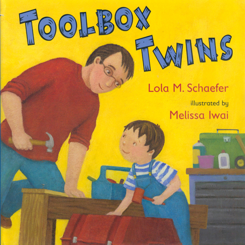 Toolbox Twins 2007 Bank Street College of Education Best Book 2007 Kansas State Reading Circle Recommended Book "The toolbox twins, Vincent and his dad, work together around the house. Both have boxes stocked with the tools they will need for a variety of jobs. Each turn of the page brings a new rhyme with either a double-page illustration or two pictures on facing pages showing the father and son at work. Colorful acrylic paintings illustrate the rhyming text in a simple, direct manner, focusing on the companionable pair and how each toolbox twin uses familiar household tools. The many preschoolers who are fascinated by tools will adore this." Booklist